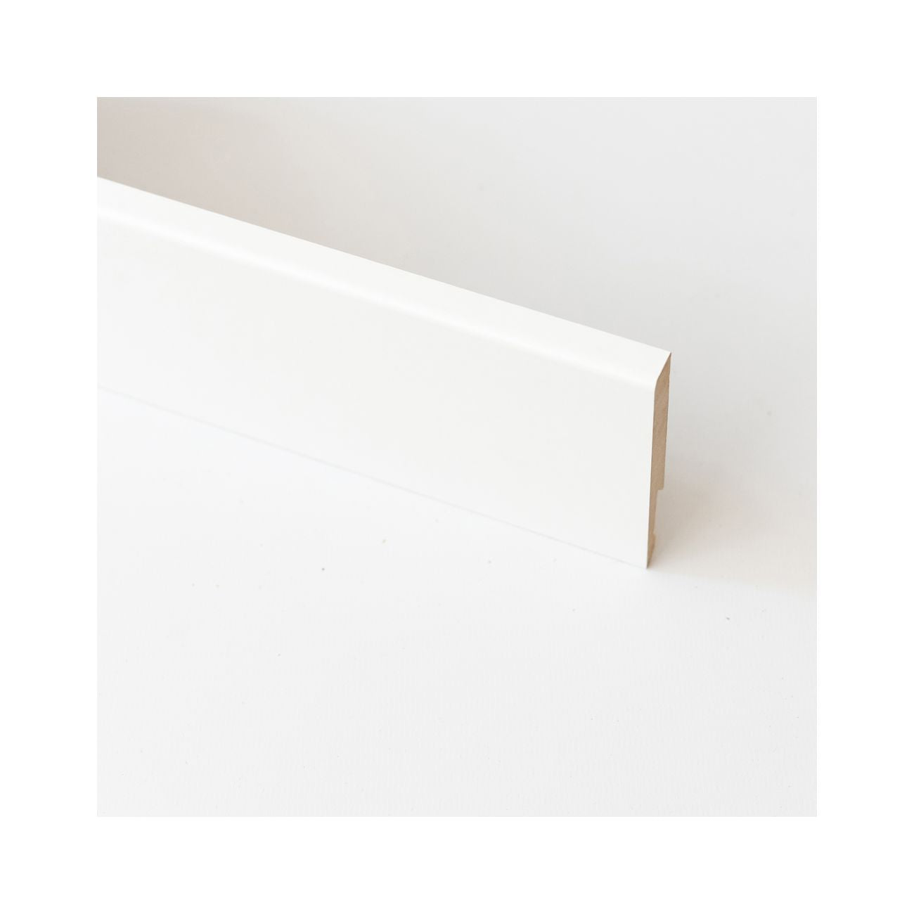 Battiscopa in mdf bianco mm.11x80x2400 - 5 pz