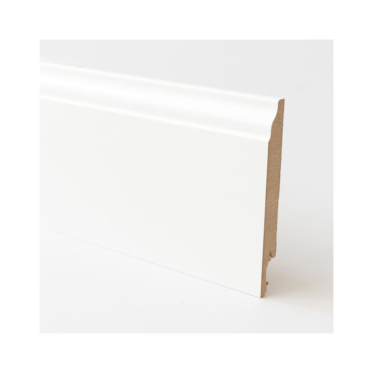 Battiscopa in mdf barocco bianco mm.14x120x2400 - 5 pz