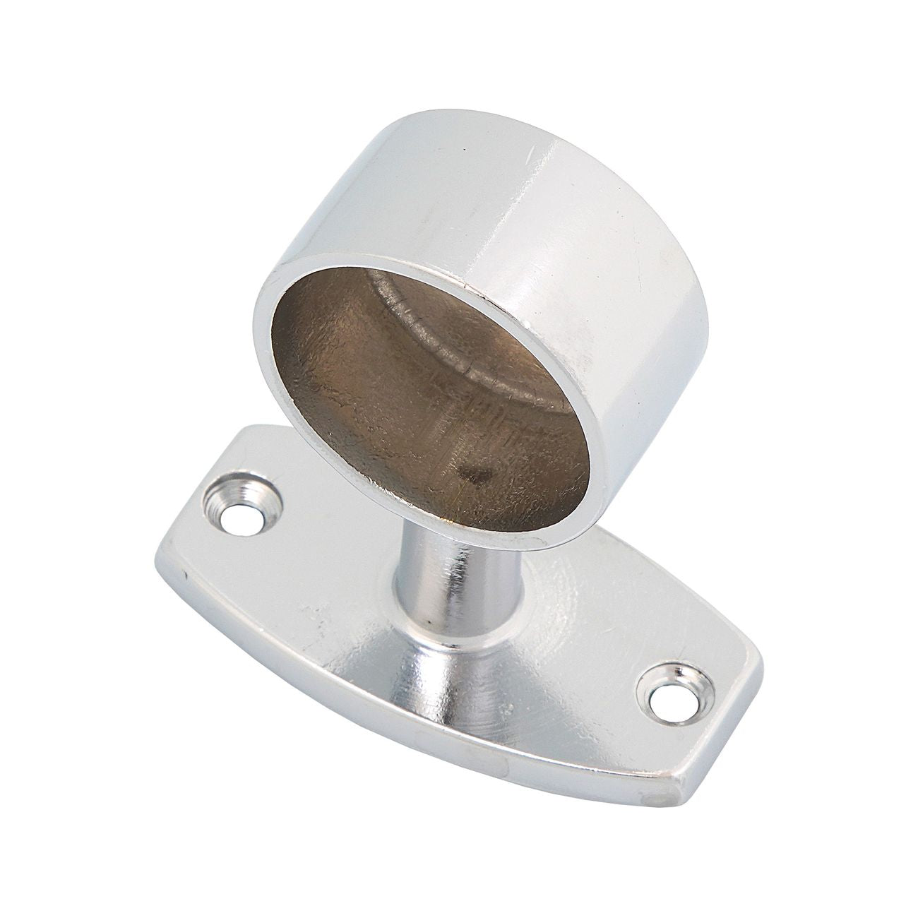 Finale corrimano ottone cromato tubo d.18mm - 5 pz