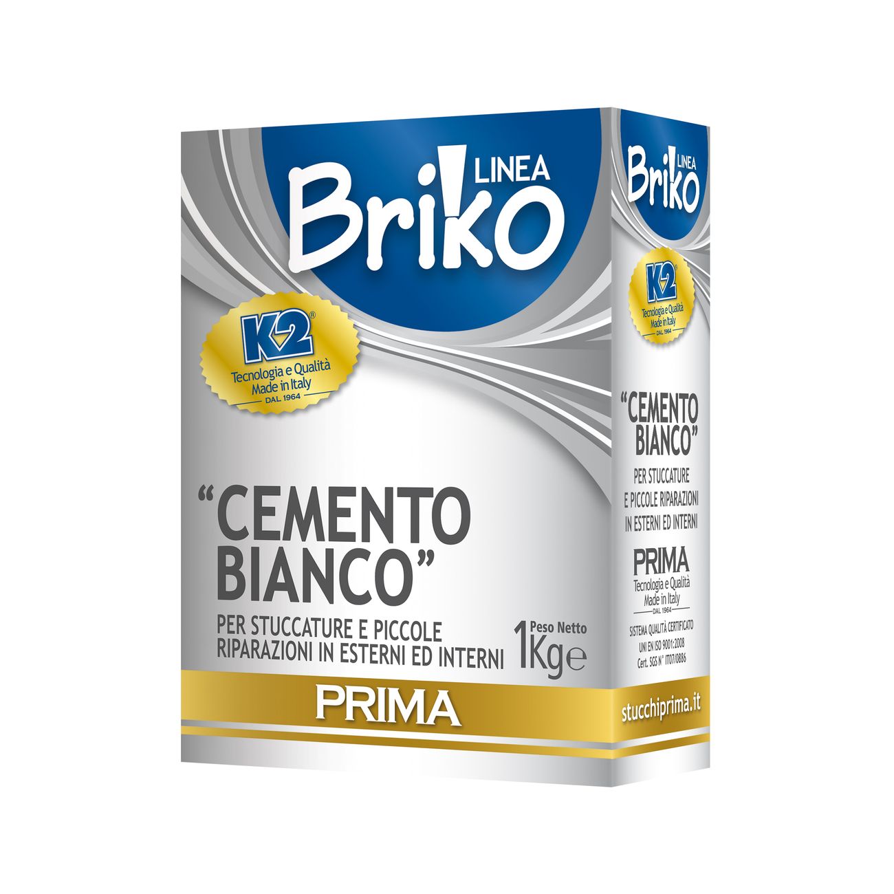 Linea briko cemento bianco da kg. 1 - 12 pz