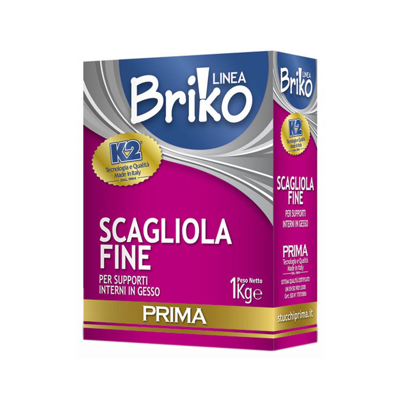 Linea briko scagliola fine da kg. 1 - 12 pz