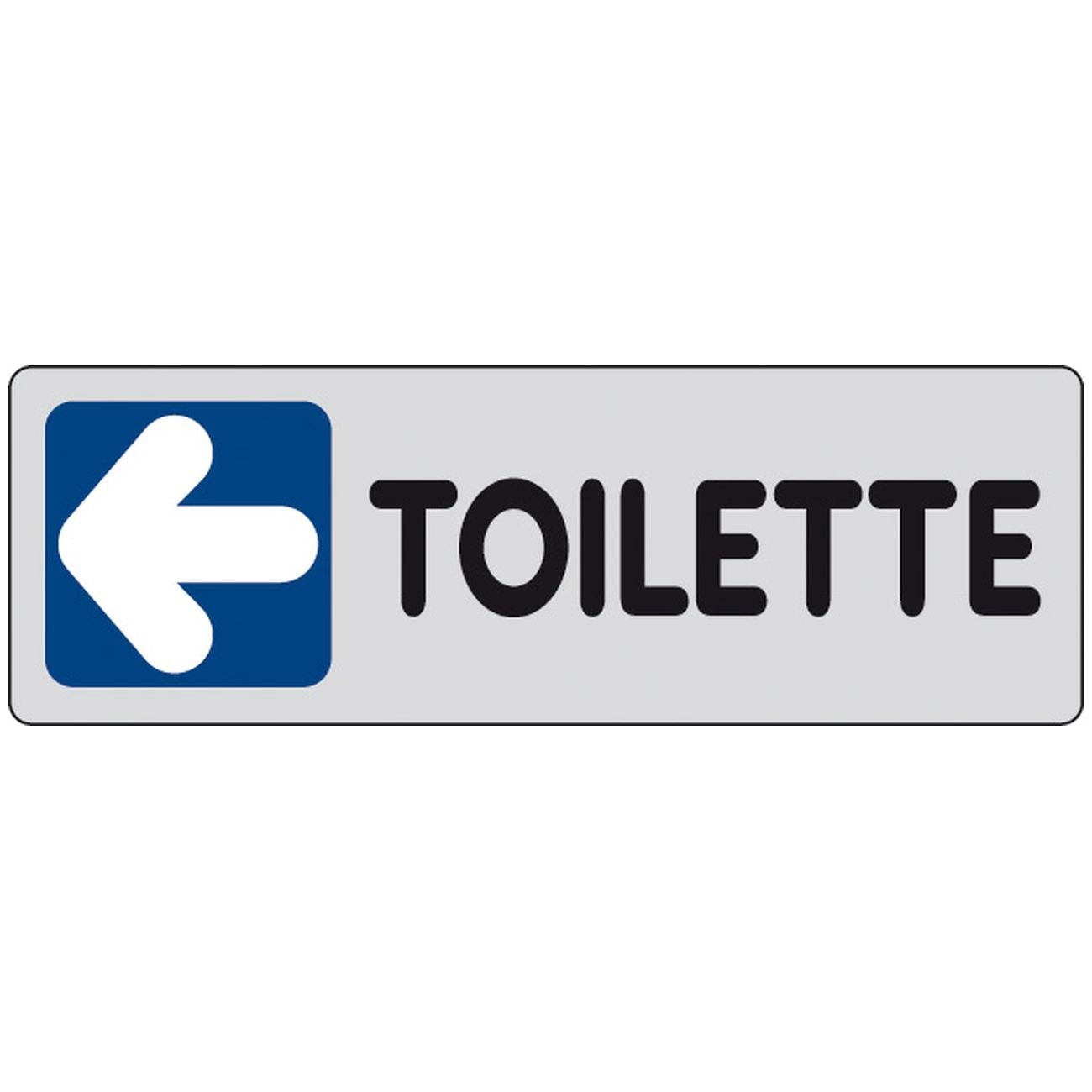 Etichetta adesiva 150x50 toilette (sx) - 10 pz