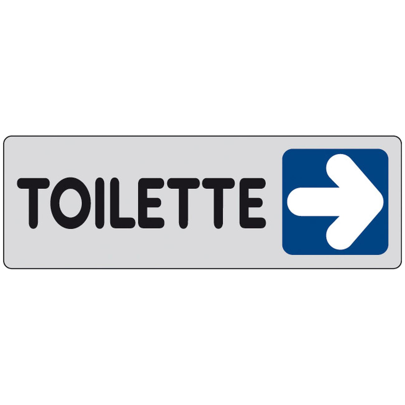 Etichetta adesiva 150x50 toilette (dx) - 10 pz