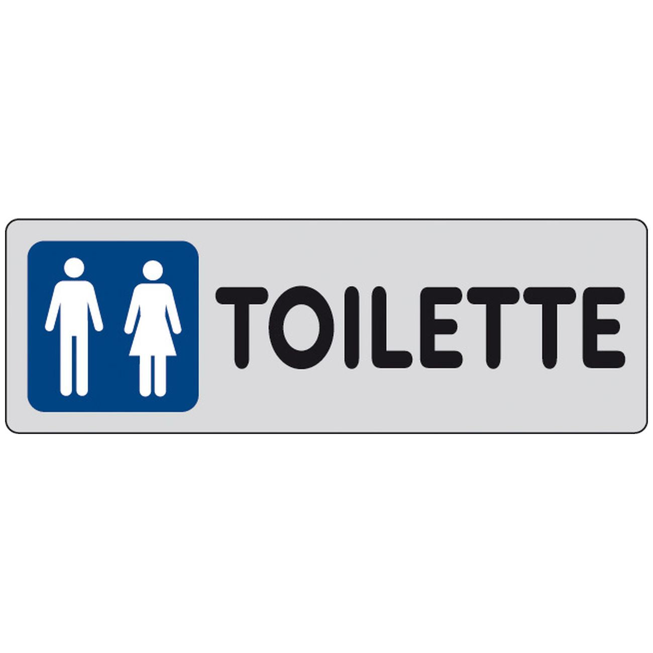 Etichetta adesiva 150x50 toilette (m f) - 10 pz