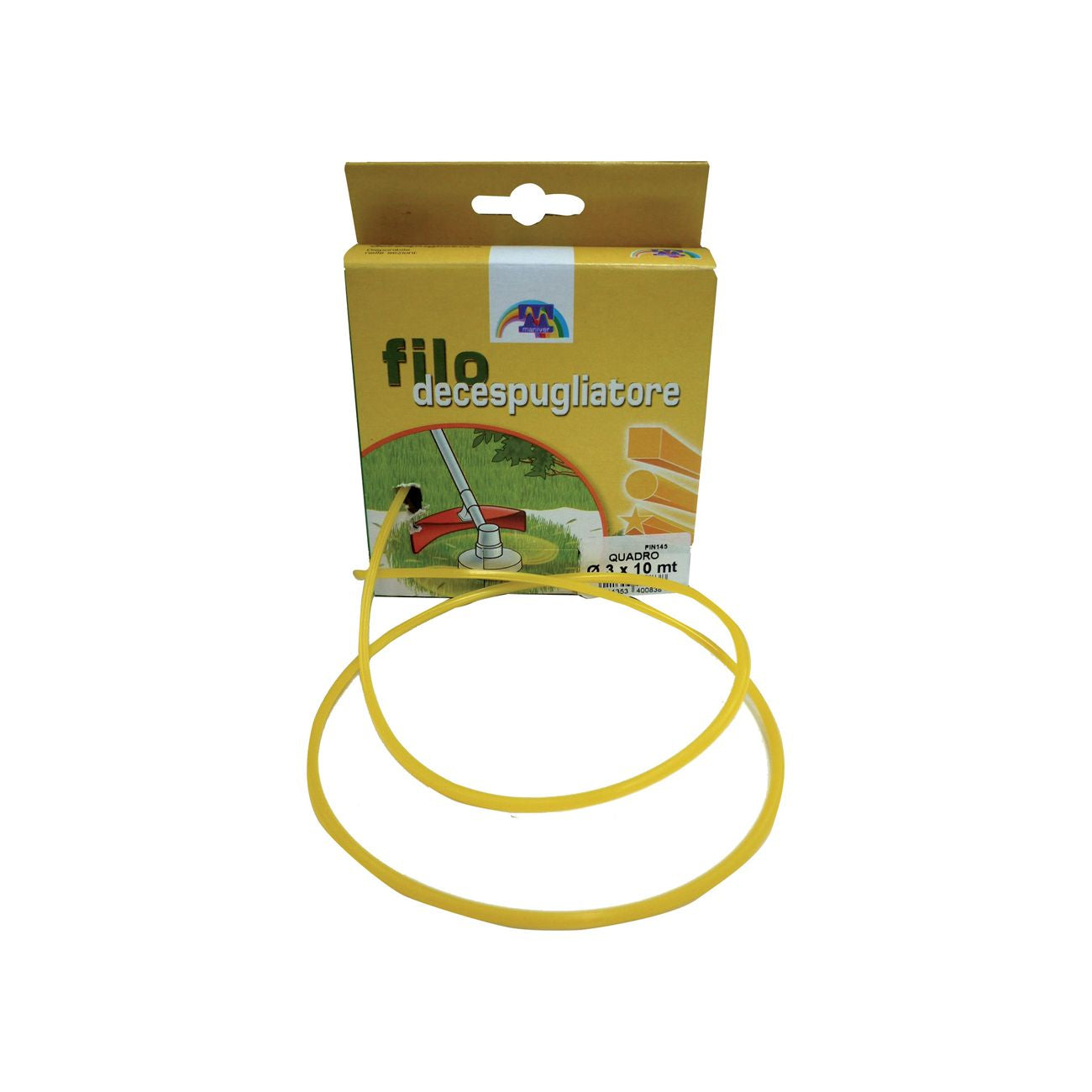 Filo nylon quadro x decespugl. mm.3,0 x 50mt.