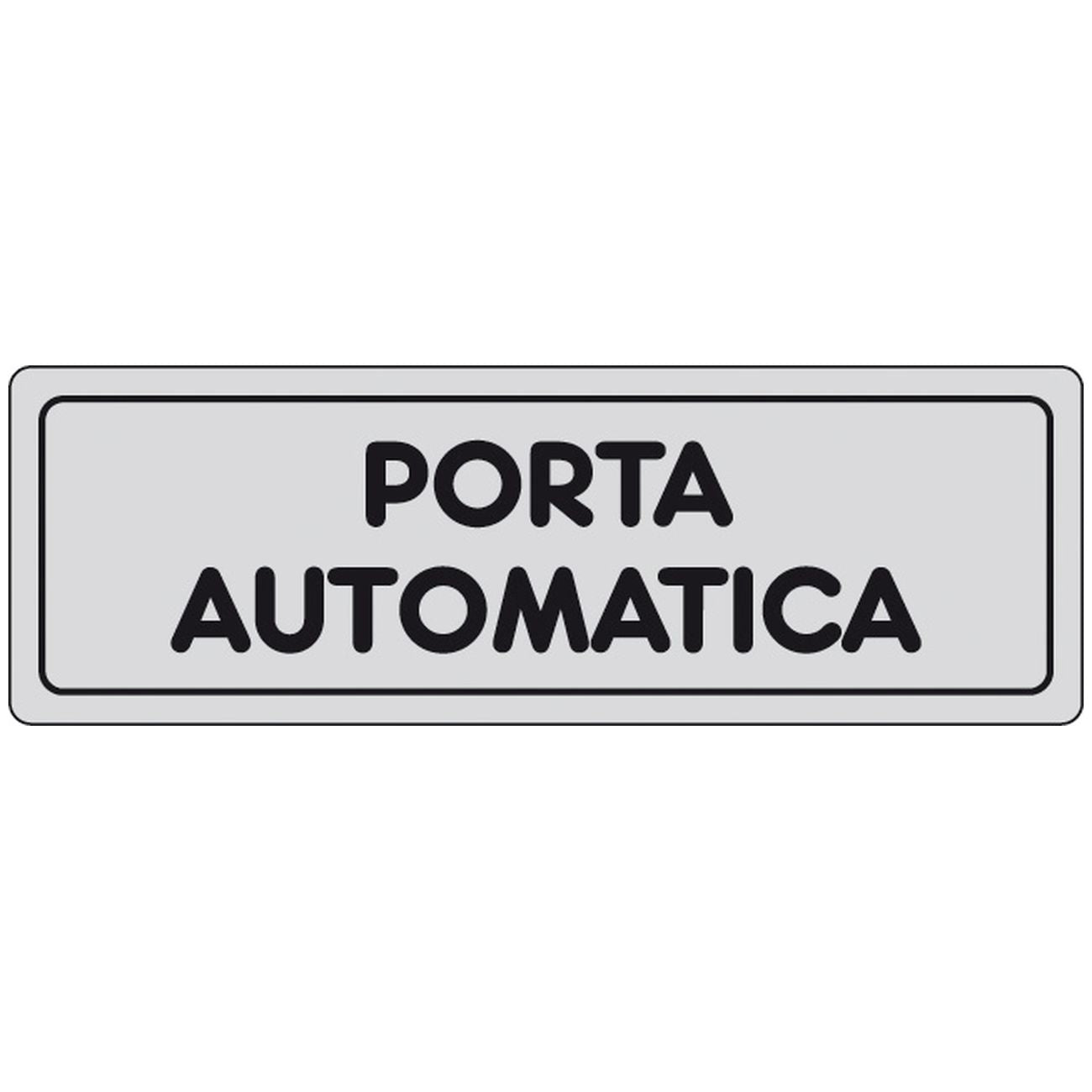 Etichetta adesiva 150x50 porta automatica - 10 pz