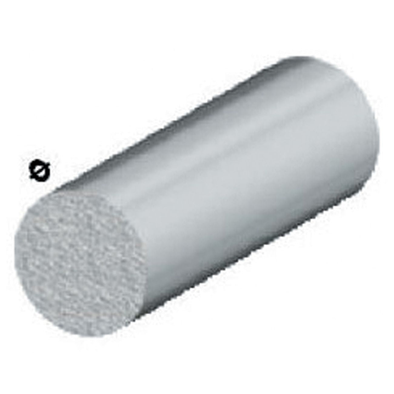Profilo argento h.100 cm tondo pieno d.6 mm** - 5 pz