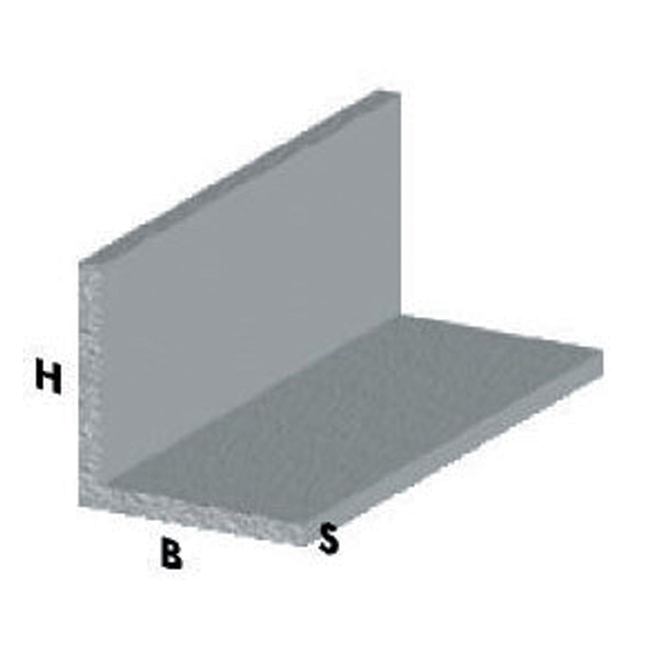 Profilo argento h.200 cm angolare 30x30x1 mm* - 5 pz