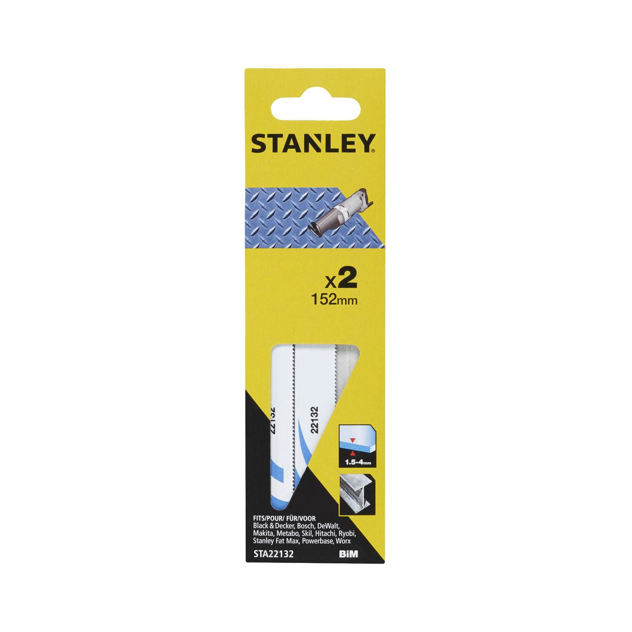 Piranha/stanley sta22132 2 lame x sega gatt.