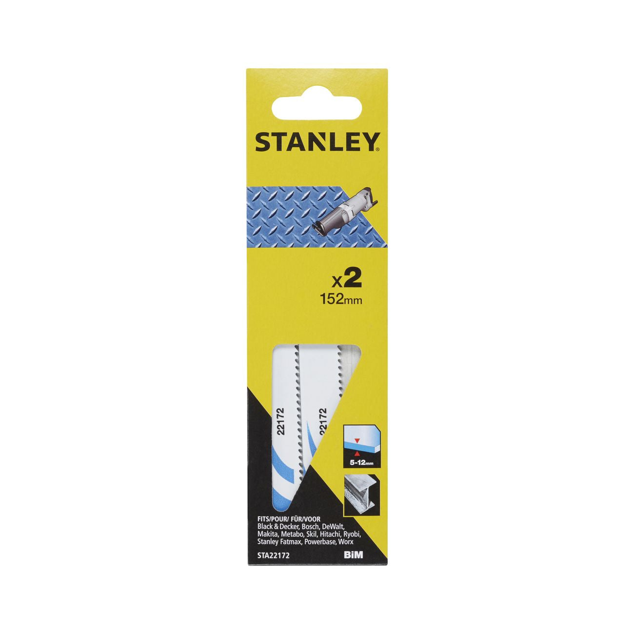 Piranha/stanley sta22172 2 lame x sega gatt.