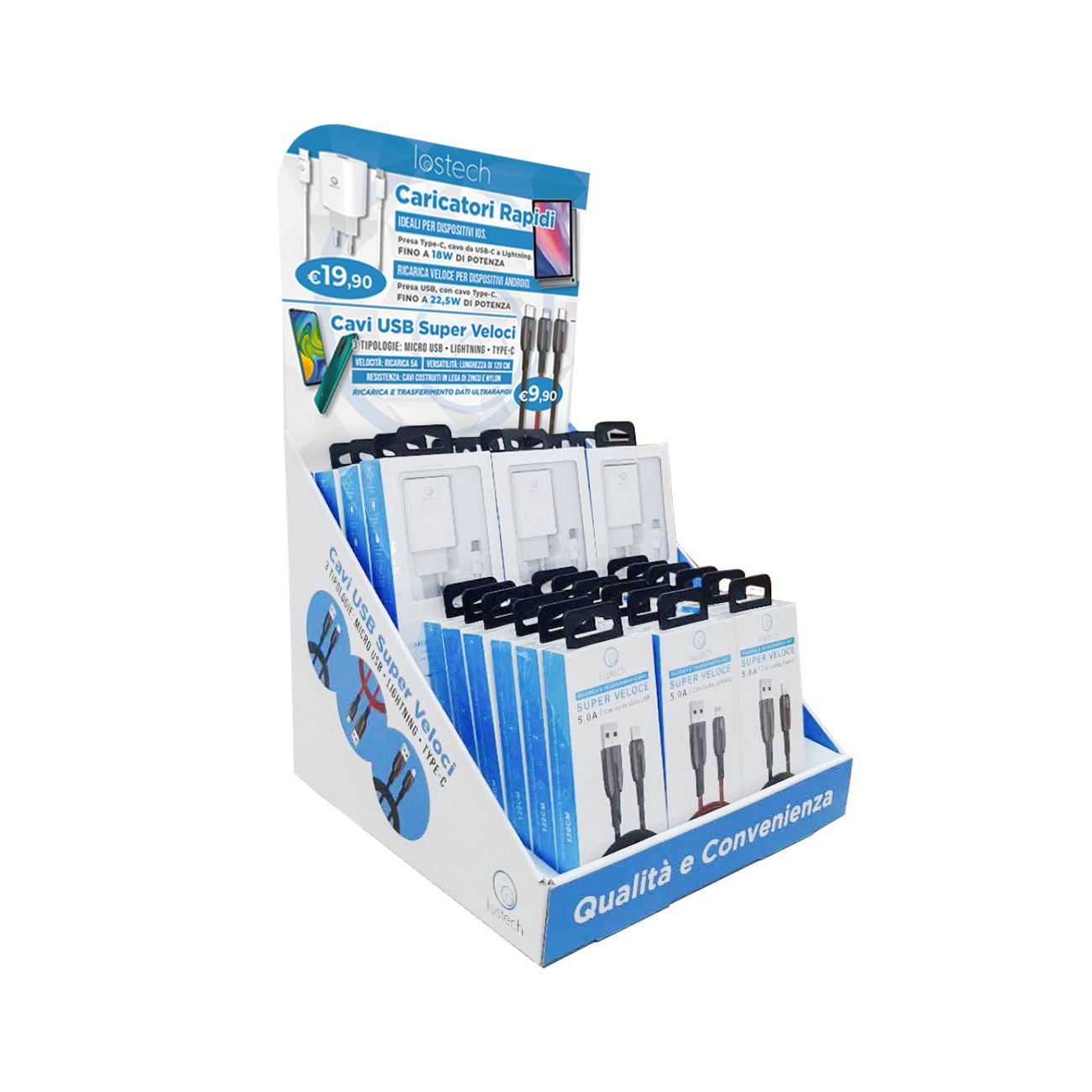 Lostech espositore fast charge vuoto