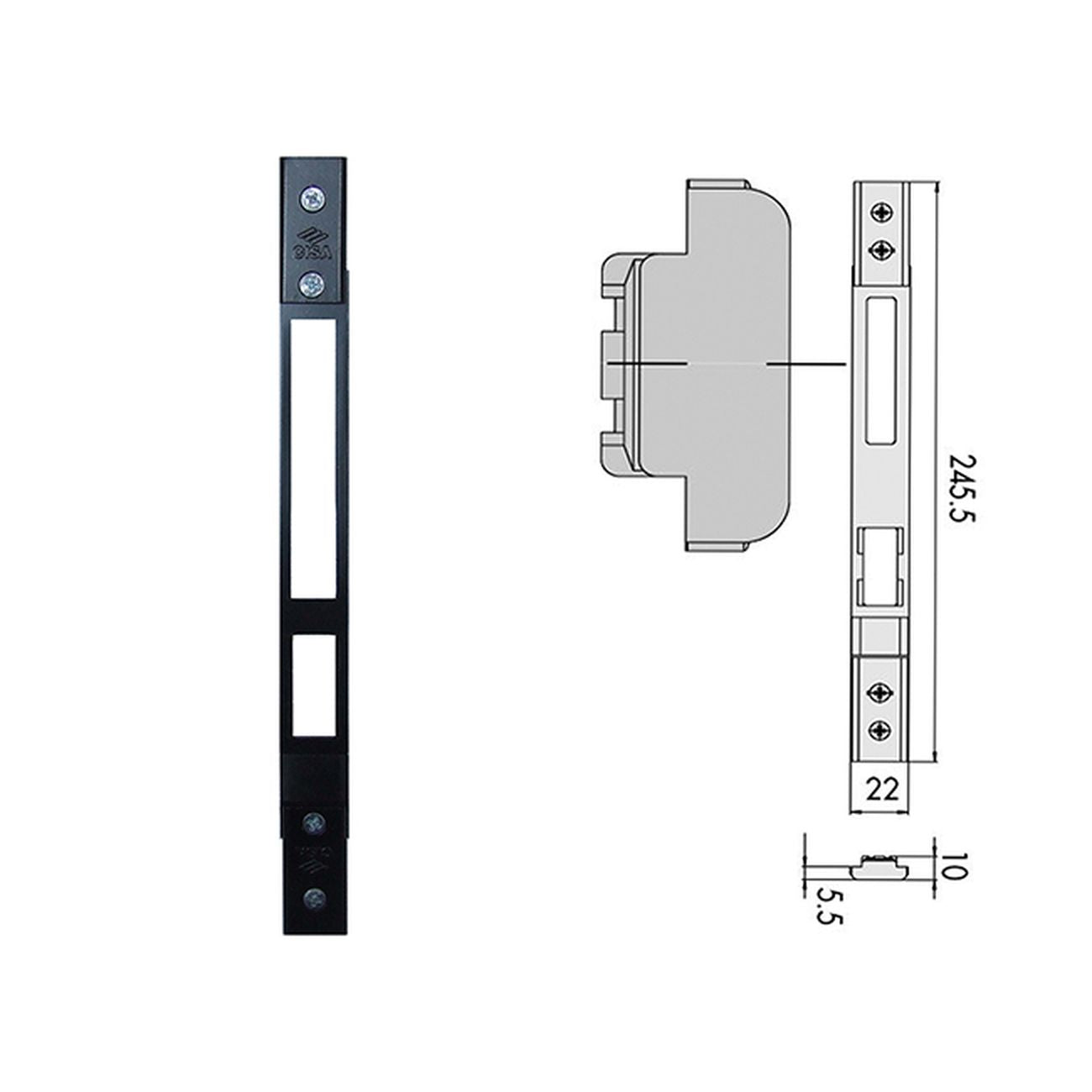 Cisa 06463-72-0 Contropiastra Met Regol