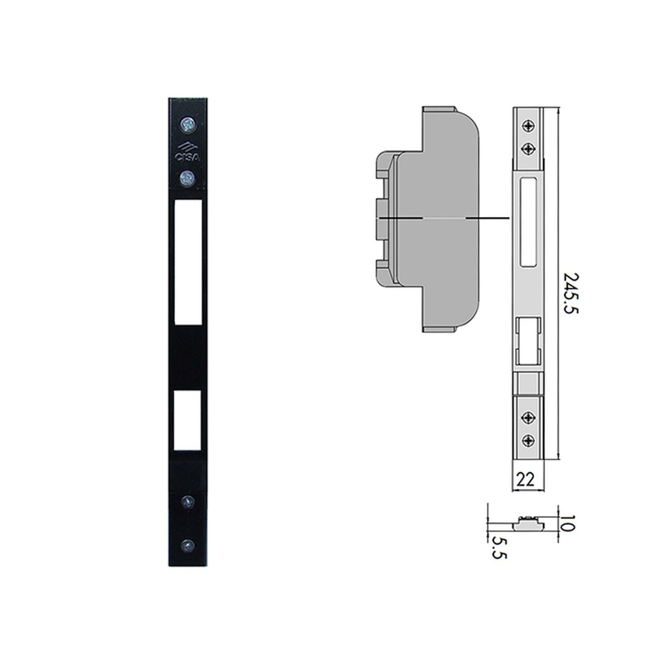 Cisa 06463-82-0 Contropiastra Met Regol