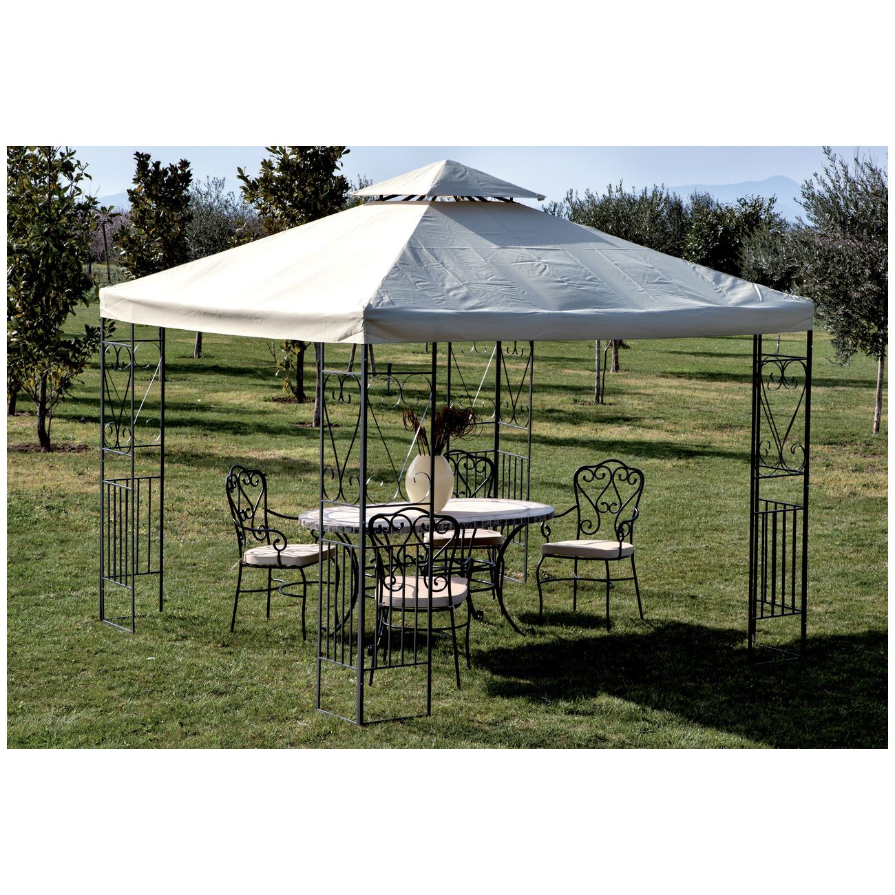 Gazebo in metallo "Decor" - cm 300x300