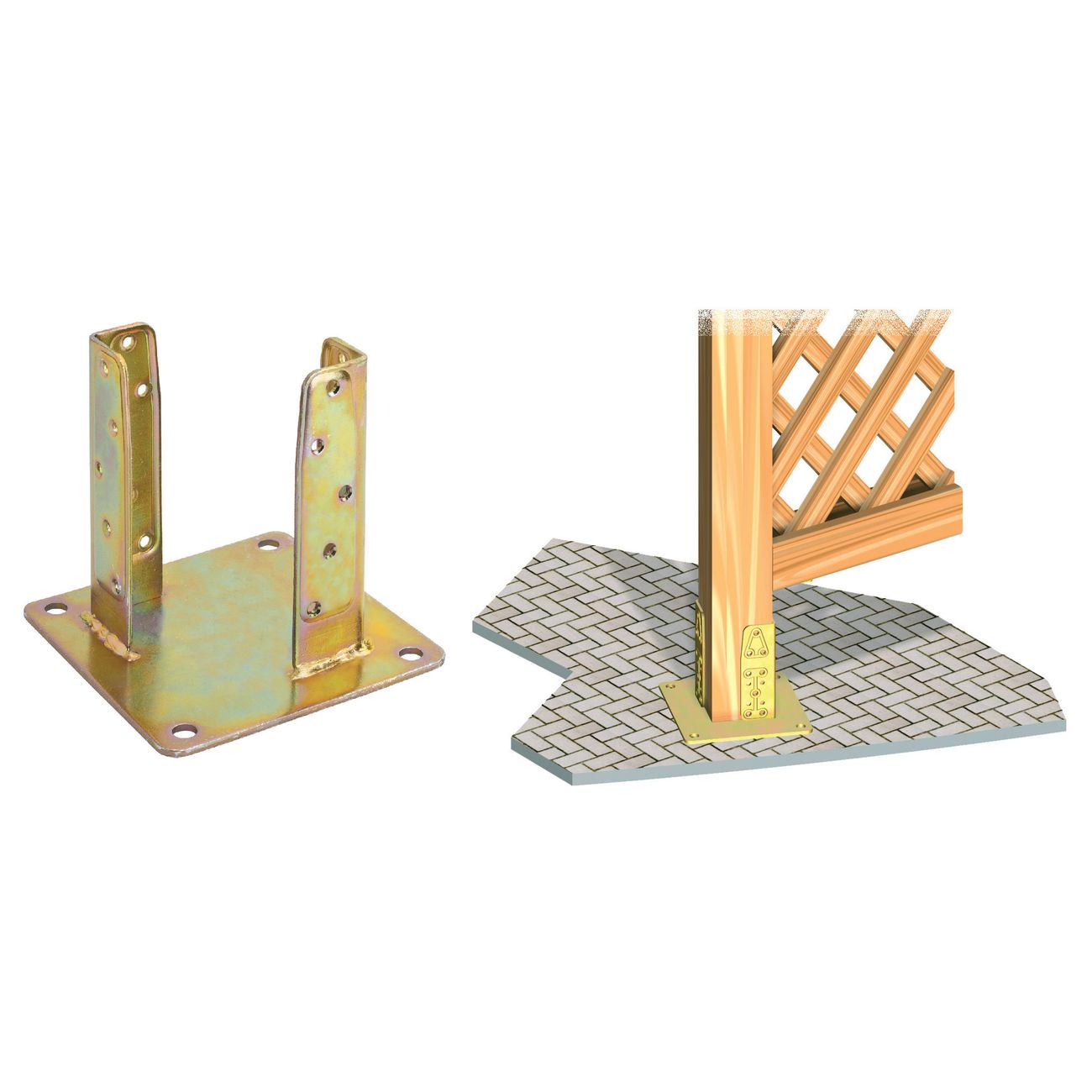 Supporto ancor.4 fori ac.trop. art.800 160x160