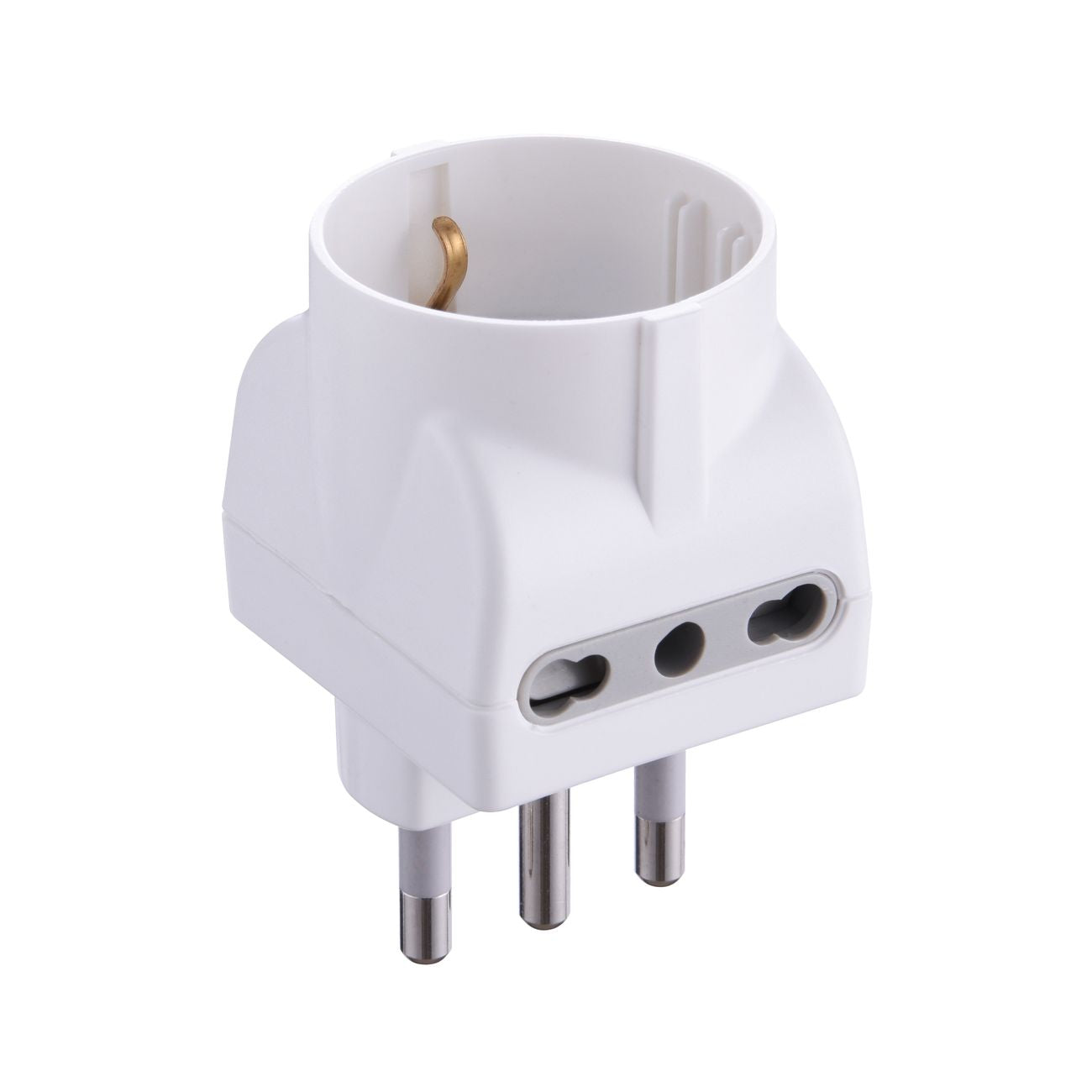 Adattatore triplo 16a-2pr.bip+1 sc.bia fig.11 - 25 pz