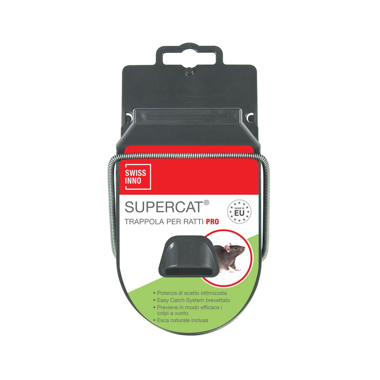 Trappola x ratti con esca supercat pro pz.1 - 4 pz