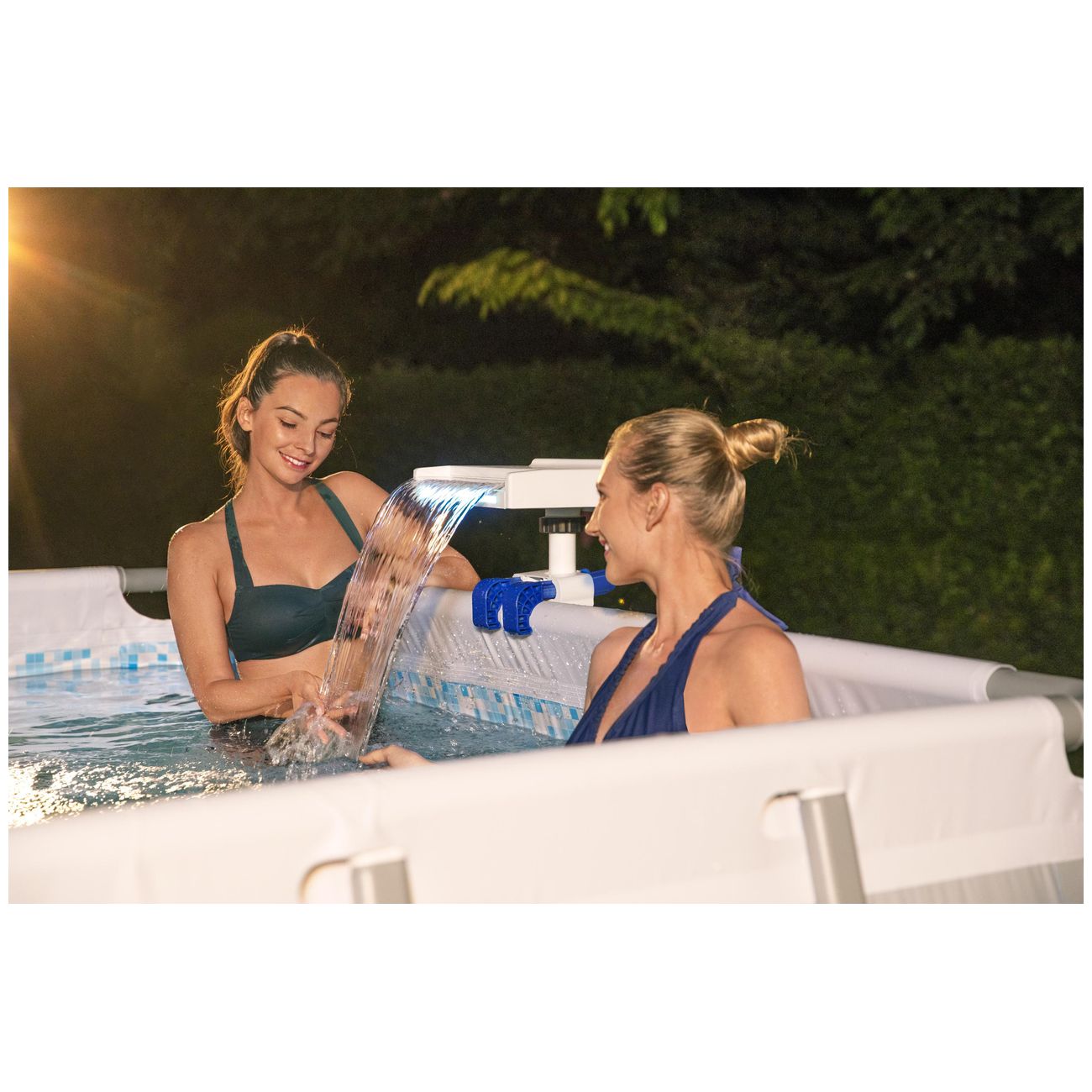 Cascata per piscina con led - mod. 58619 - compatibile con tutti i modelli