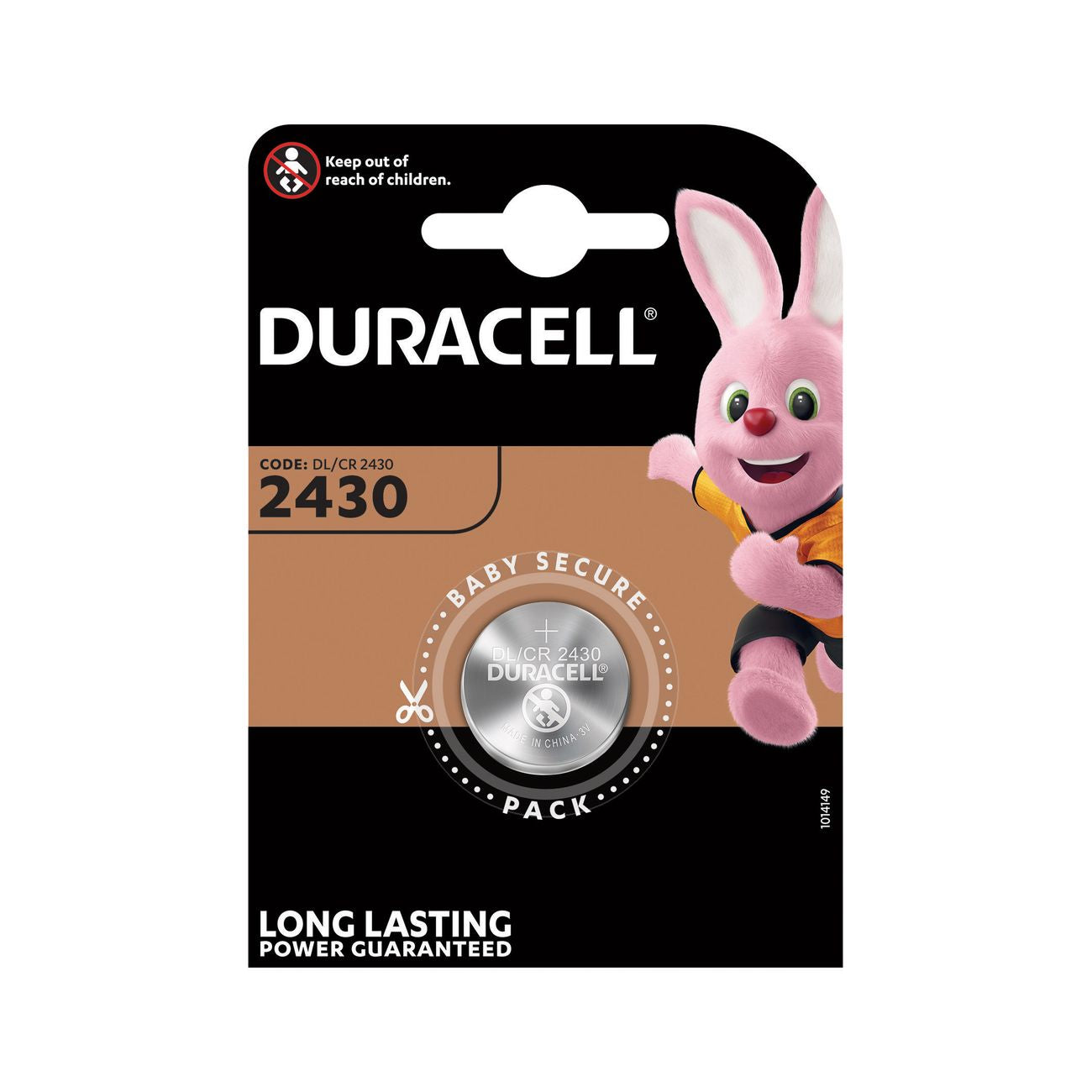 Duracell batteria a bottone cr2430 bl.1pz. - 10 bl