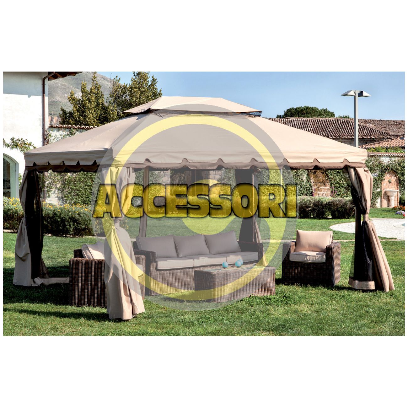 Set 4 teli laterali x gazebo adventure mt.3x4