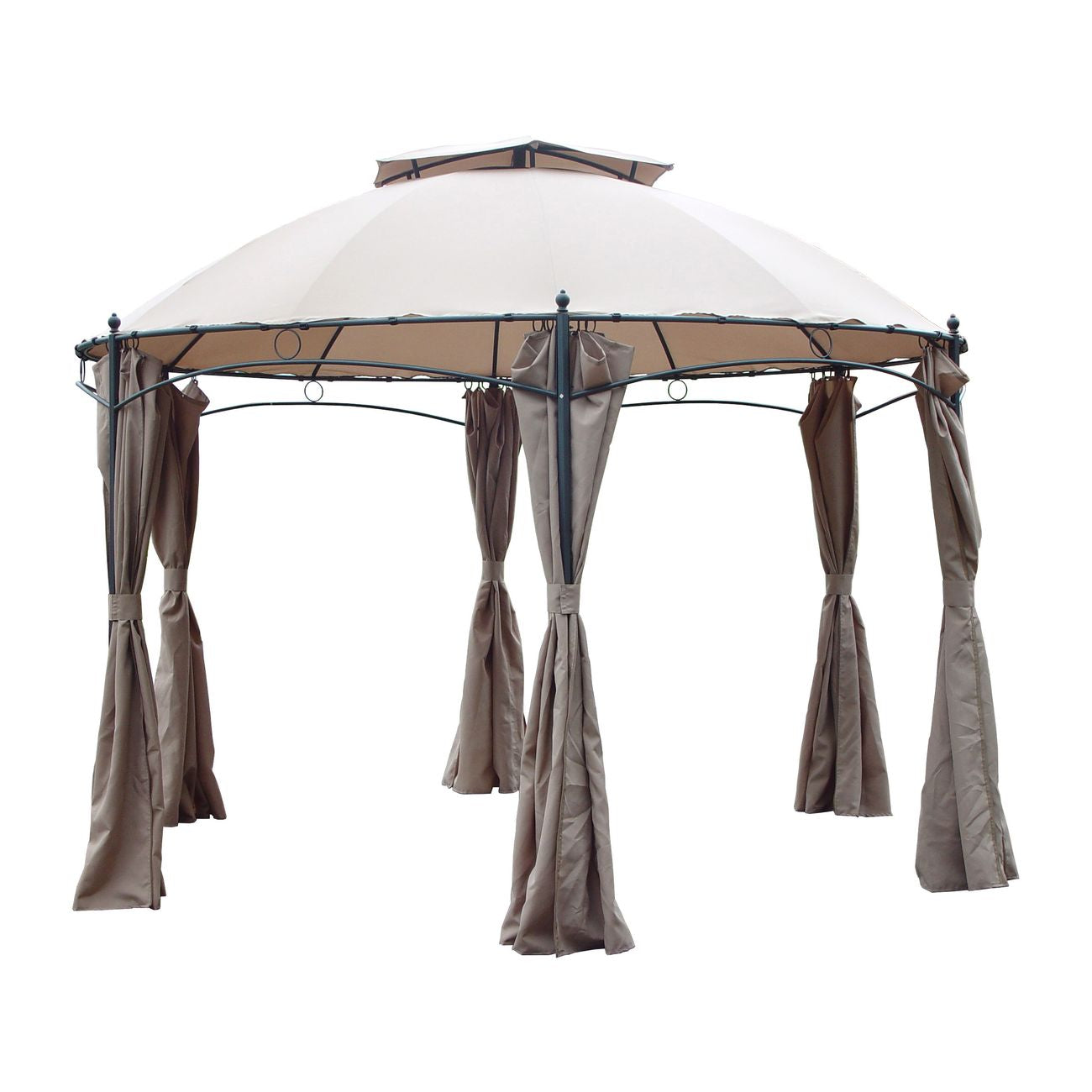 Gazebo in acciaio "Gotic Esagonale" - Ø cm 350x270h