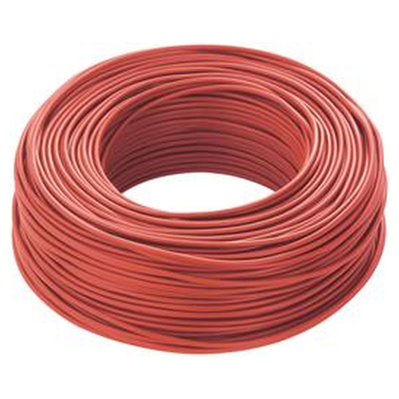 Cavo elettrico unipol. sez. 2,5 rosso fs17 - 100 mt