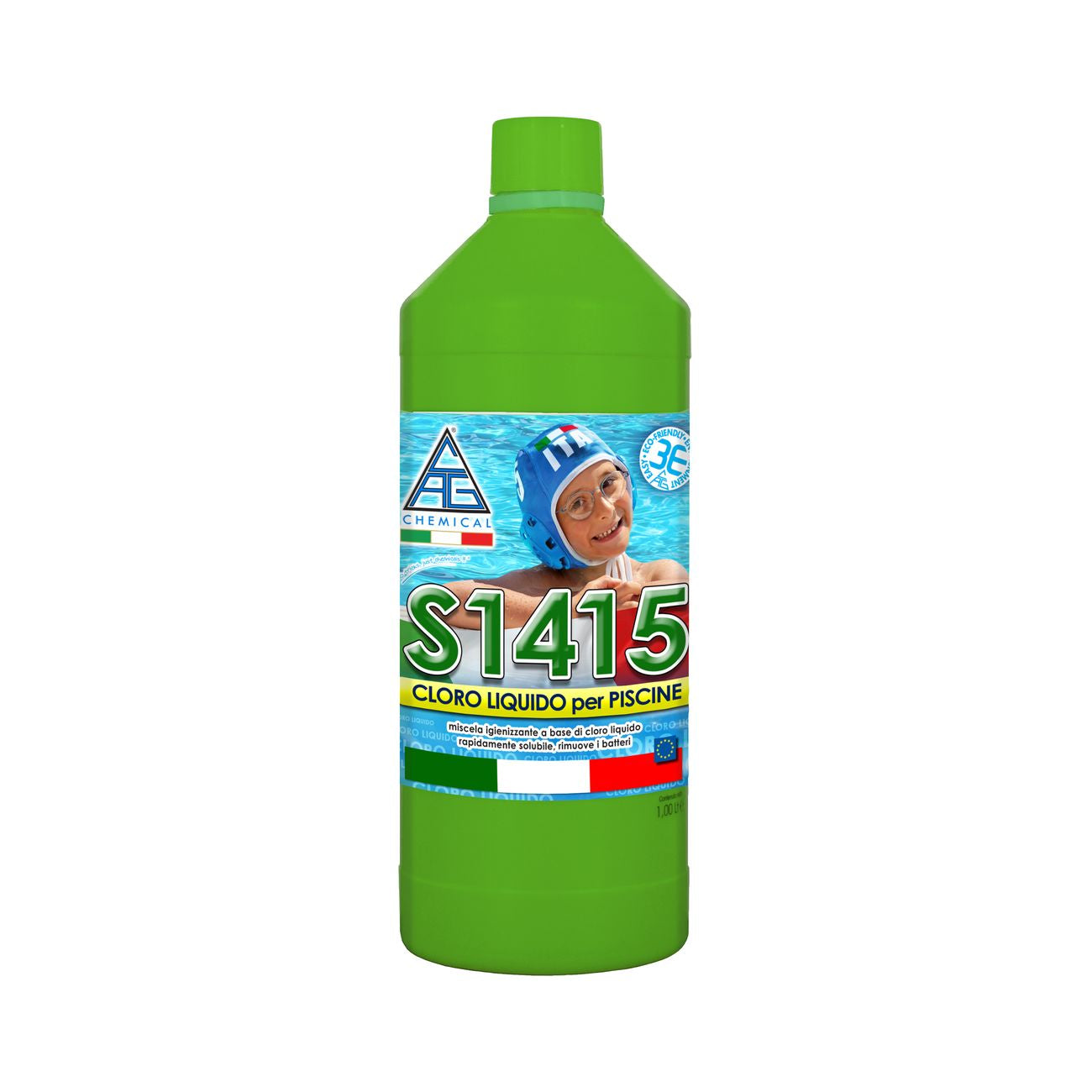 Cloro liquido x piscine kg. 1 s1415 - 12 pz