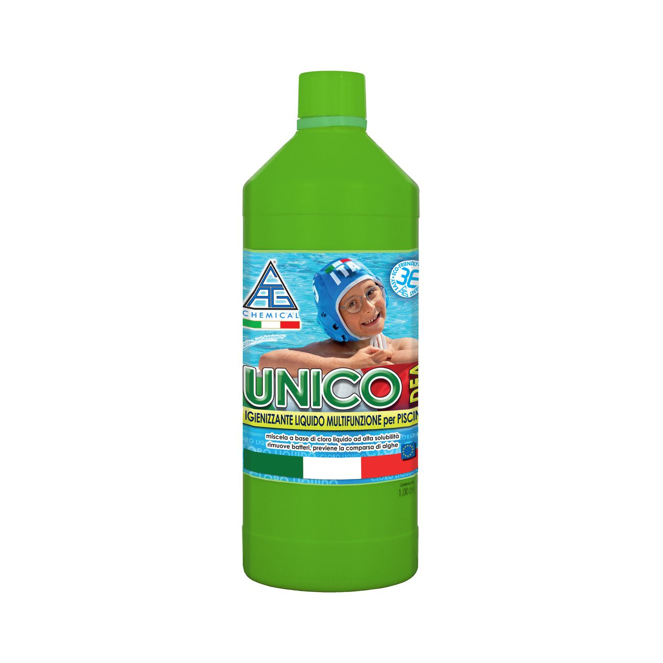 Cloro liquido multifunzione x piscine kg. 1  unico - 12 pz