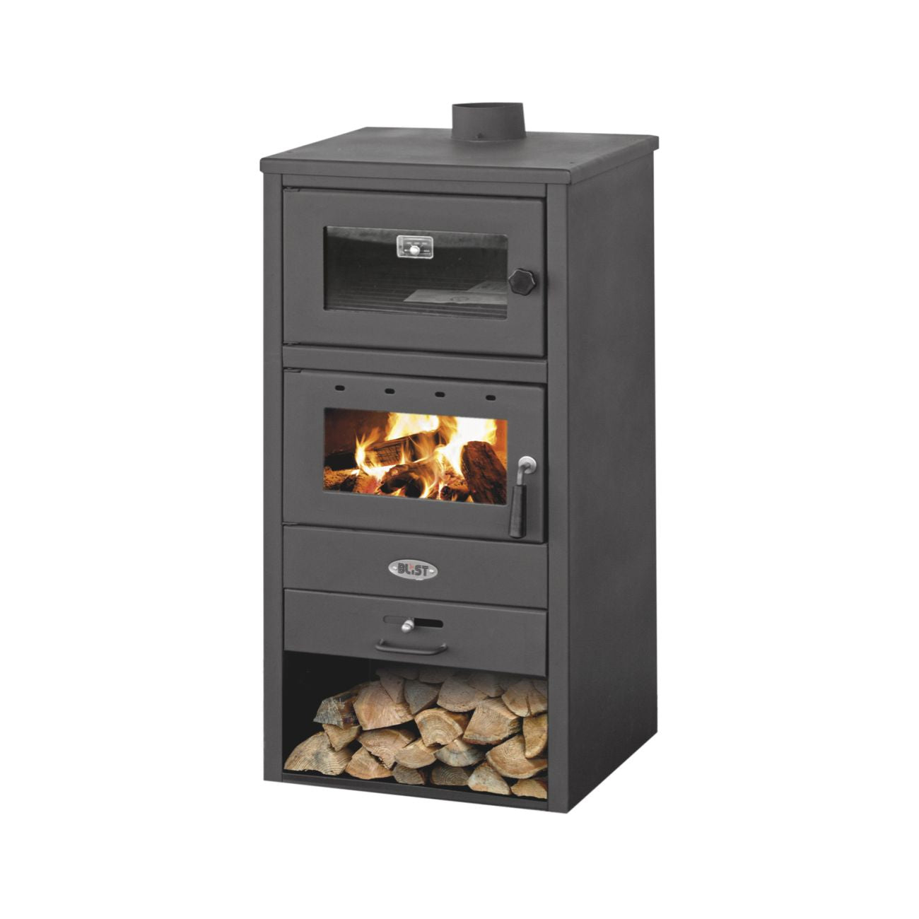 Stufa a legna c/forno mod. blist br 