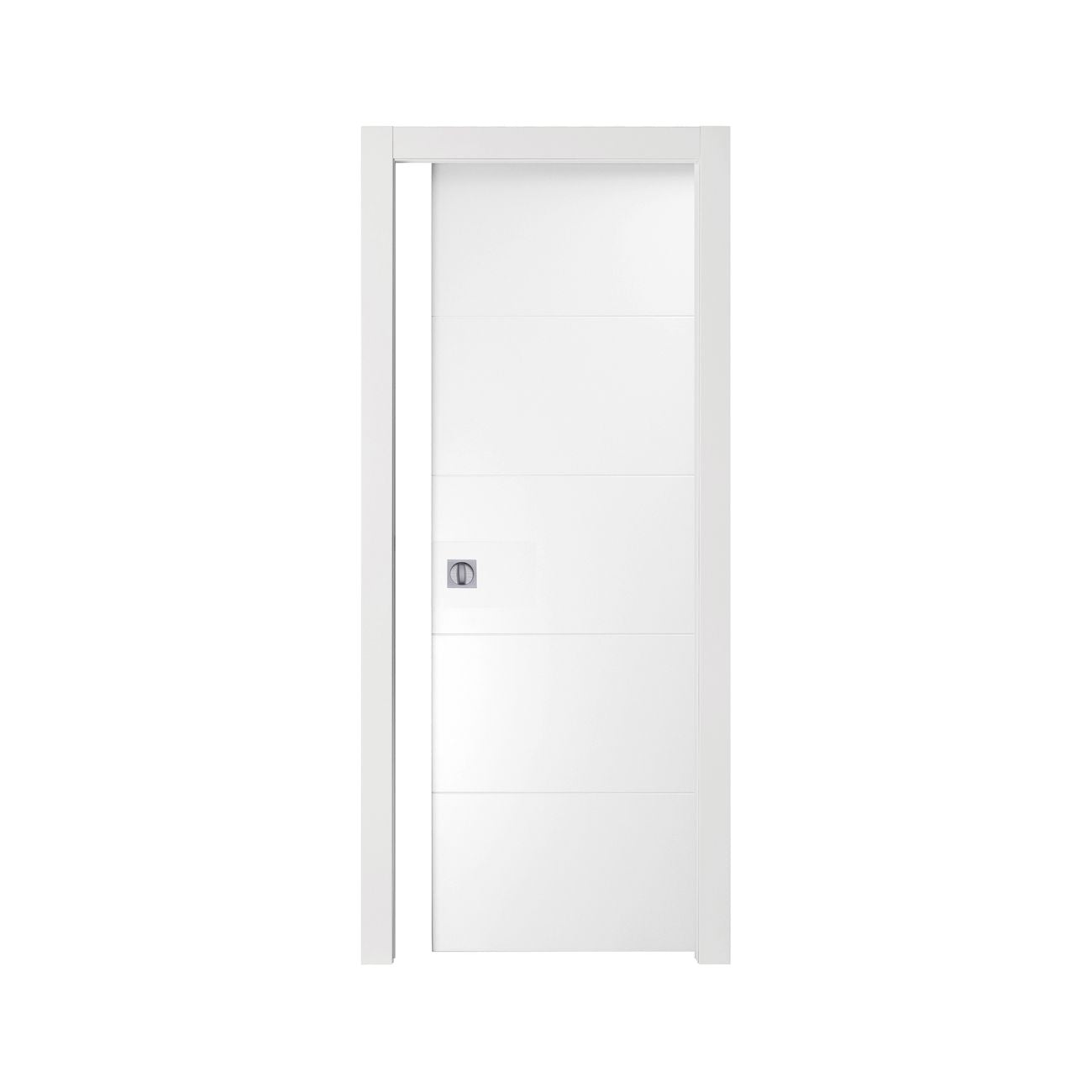 Porta righe scorrevole laccato bianco cm. 210x70