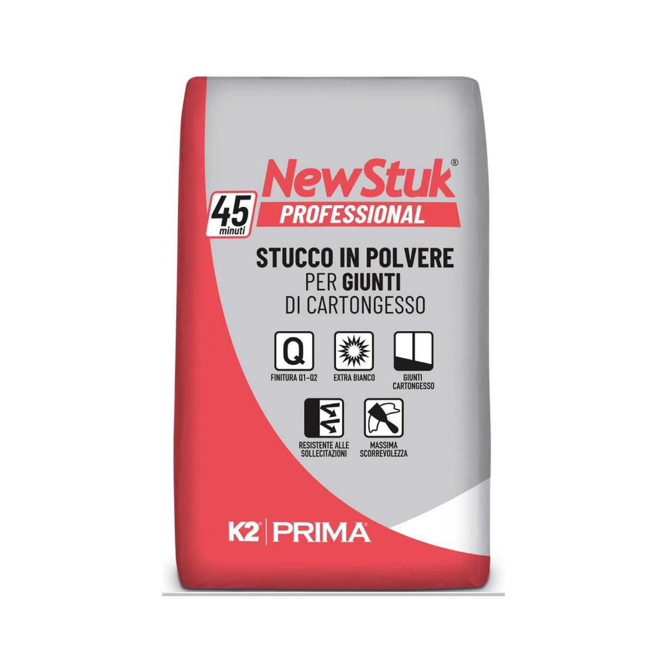 Stucco per cartongesso professional k2 kg. 5 - 4 pz