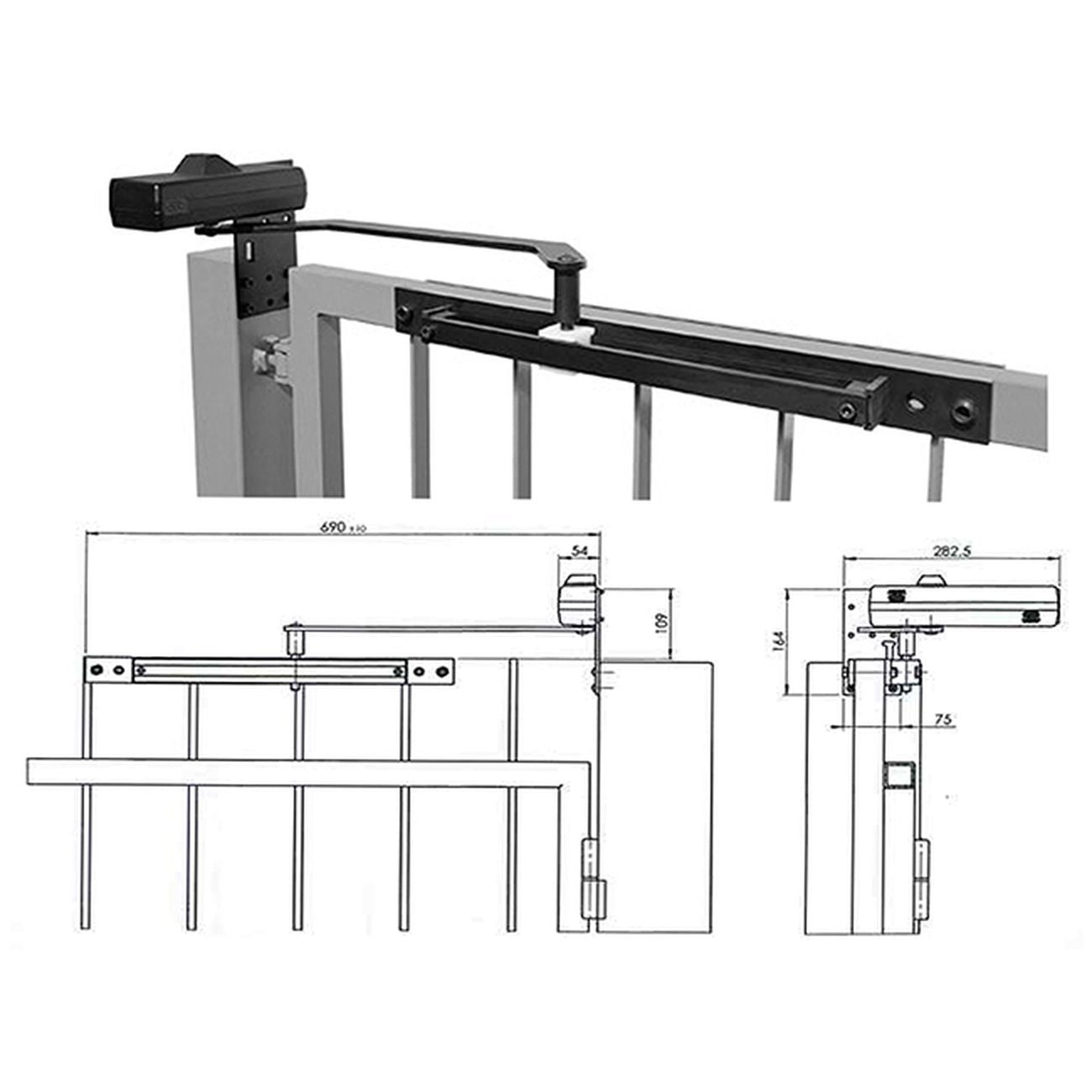 Assa Abloy Dc620G Chiudicancello Mm 1000