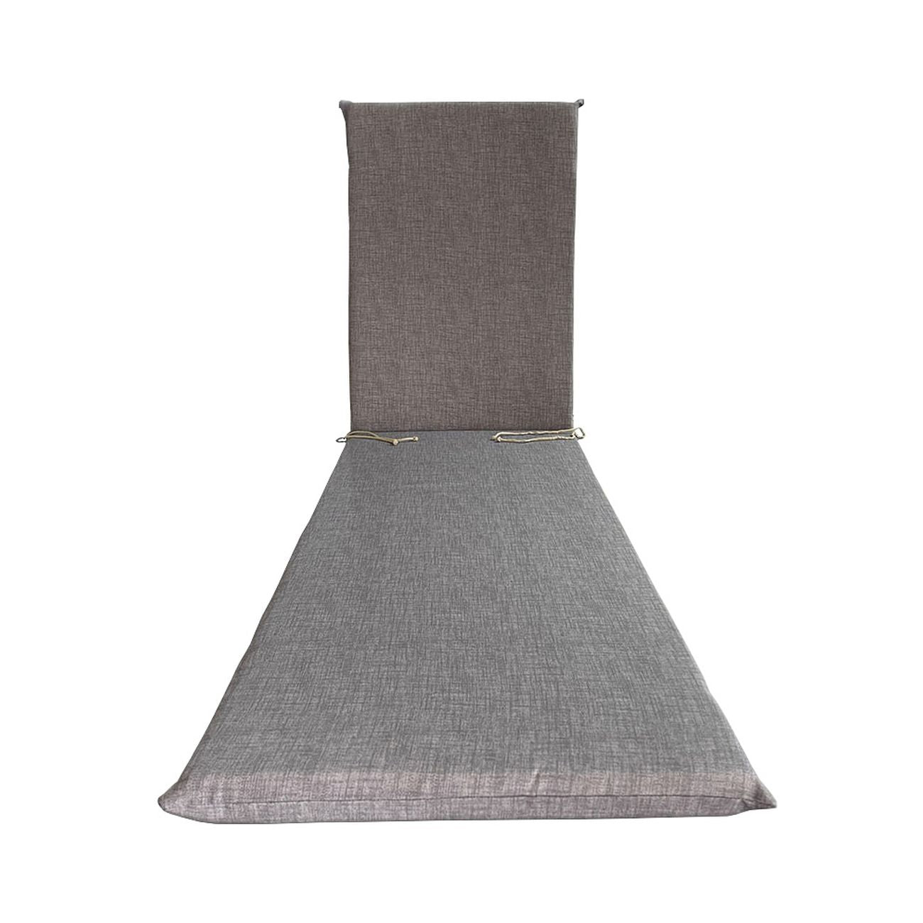 Cuscino garden grigio lettino h.4,5 cm.180x60