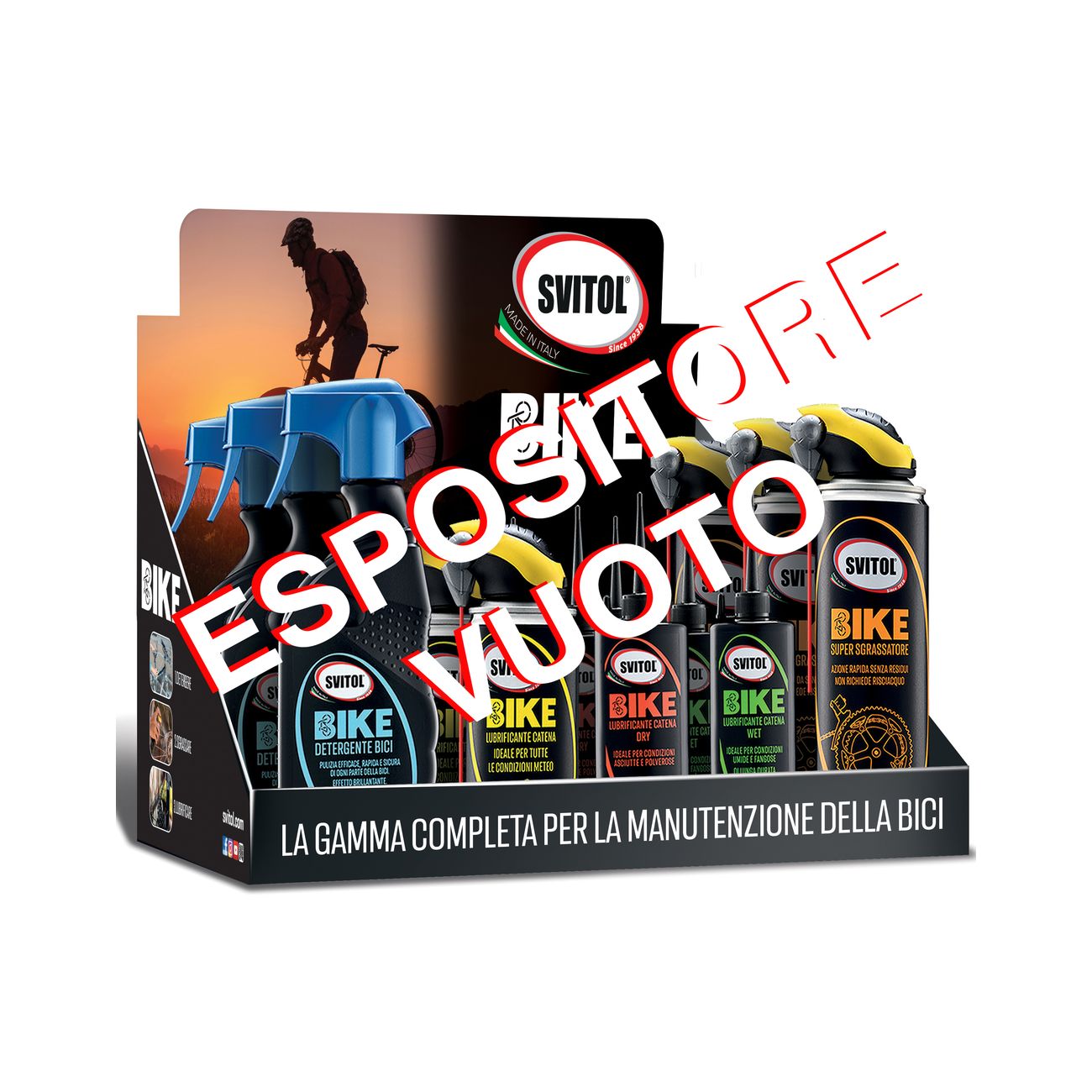 Arexons svitol bike espositore vuoto