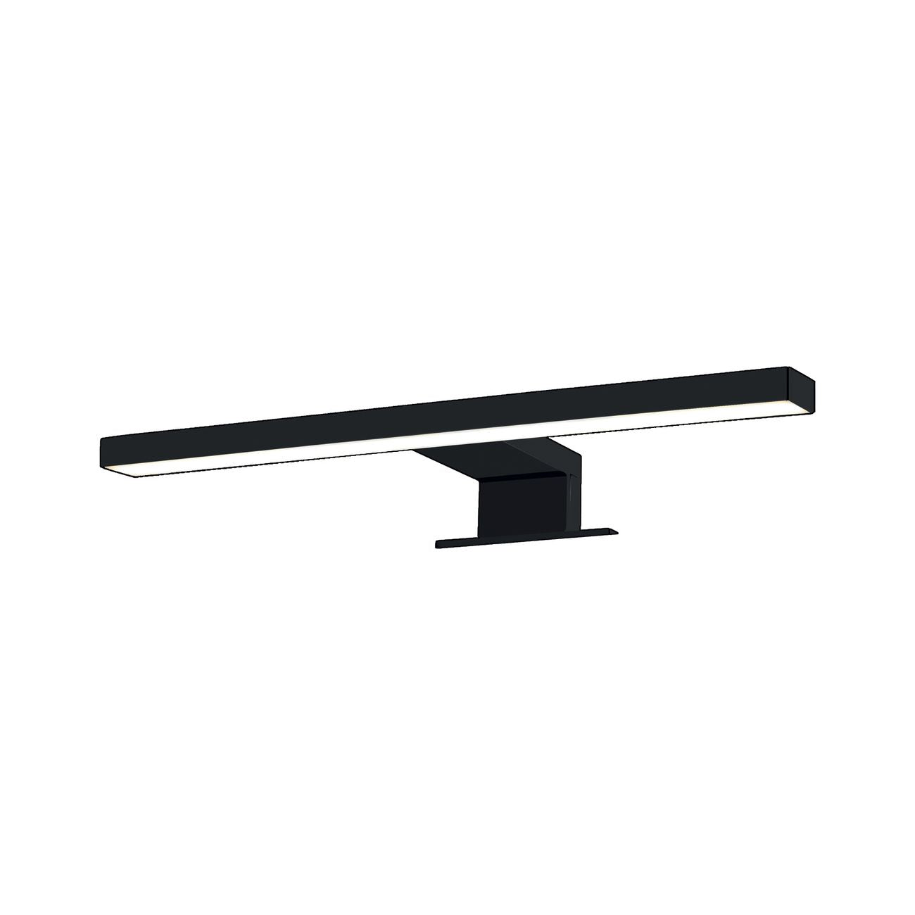 lampada Applique da bagno led cm. 30 nero lampo