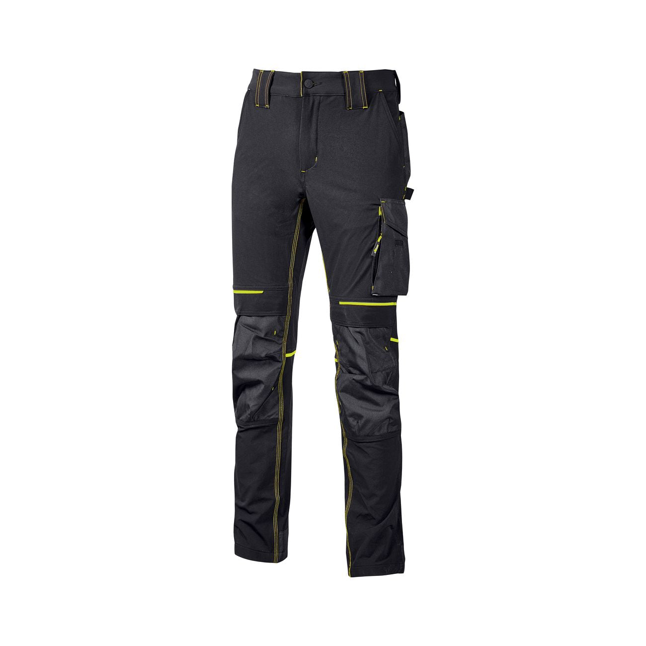 Pantalone Atom Slim Fit - Nero/Giallo