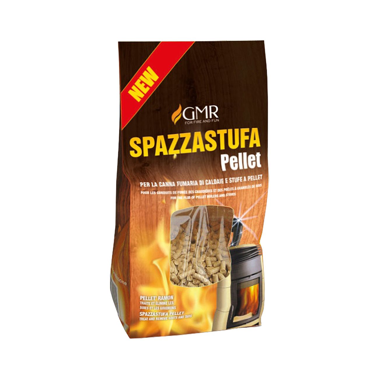 Pulitore spazzastufa pellet 1,5  kg - 12 pz