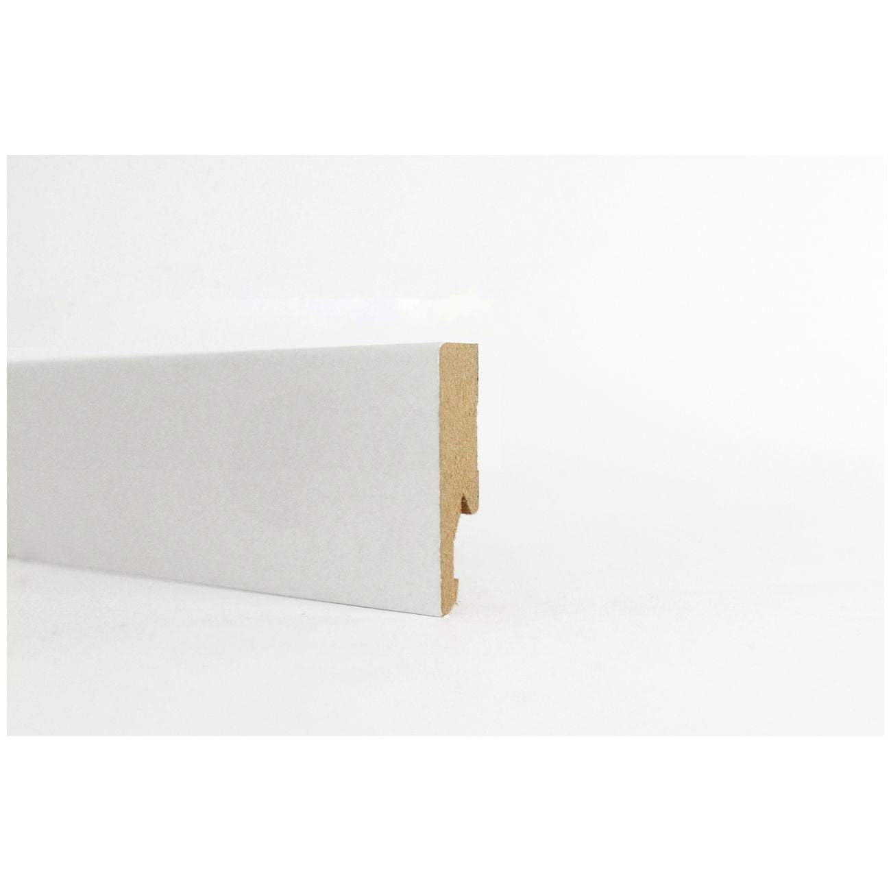 Battiscopa in mdf bianco mm.14x60x2400 - 10 pz