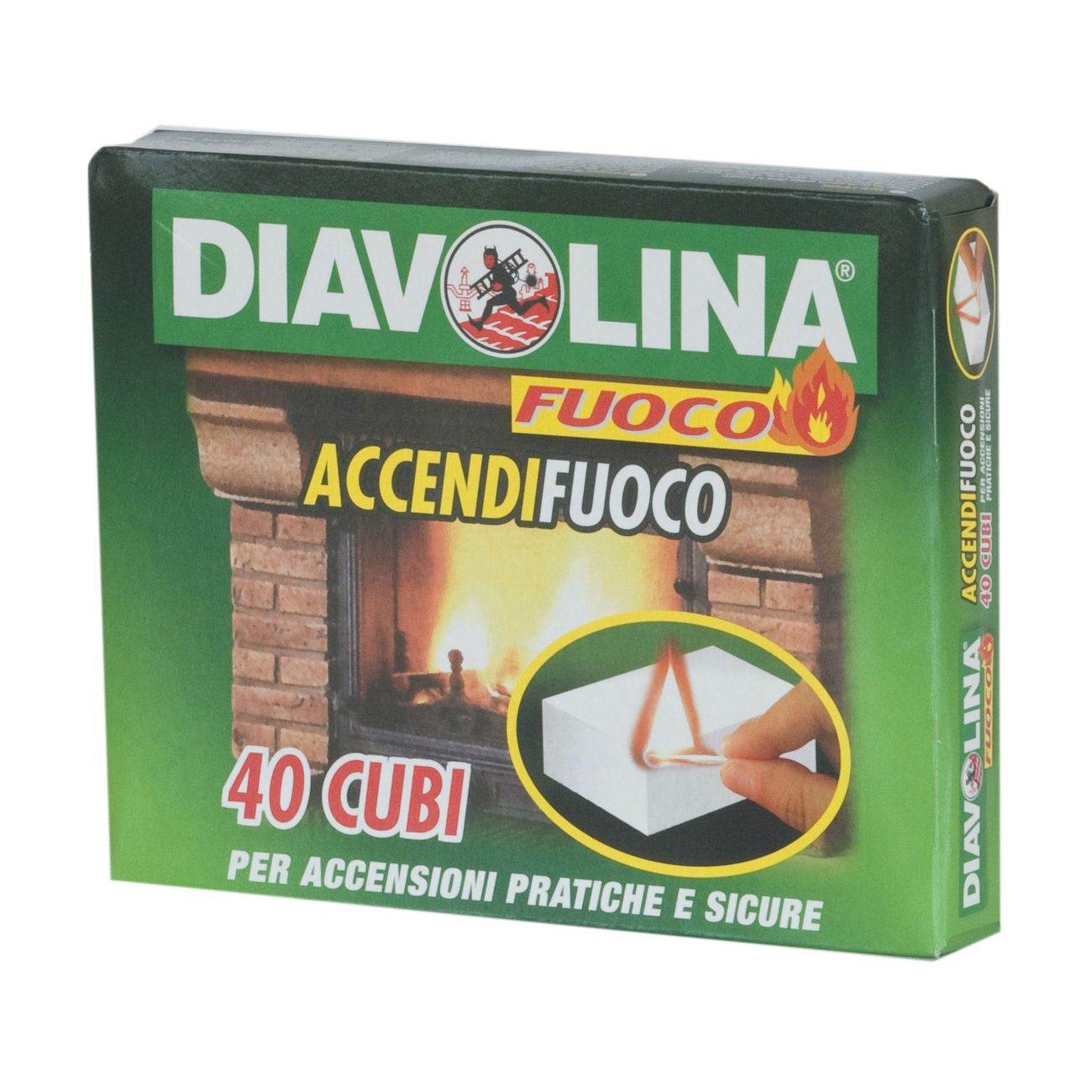 Accendifuoco 40 cubi diavolina art.15300 - 24 conf.