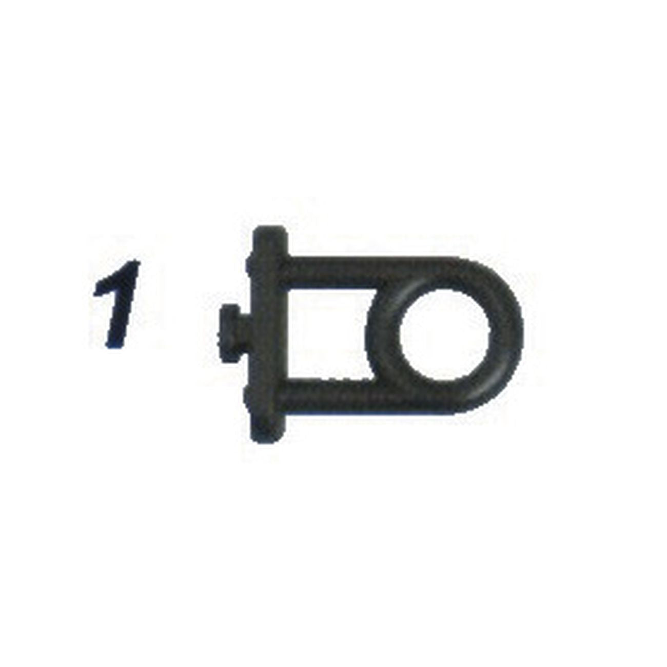 Gancio plast.x pannelli for. fig.1 occhio - 100 pz