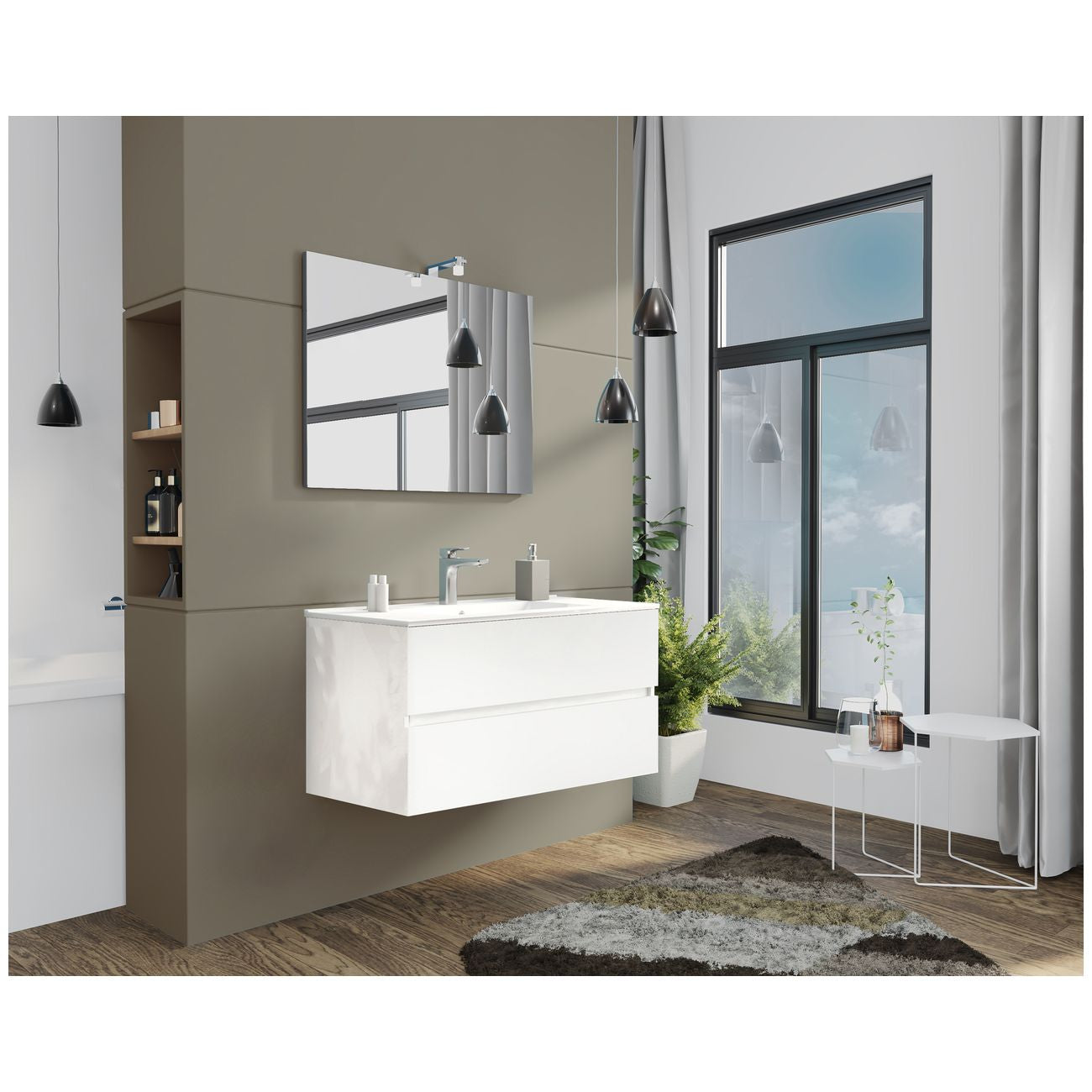 Mobile bagno new splash cm.105 bianco