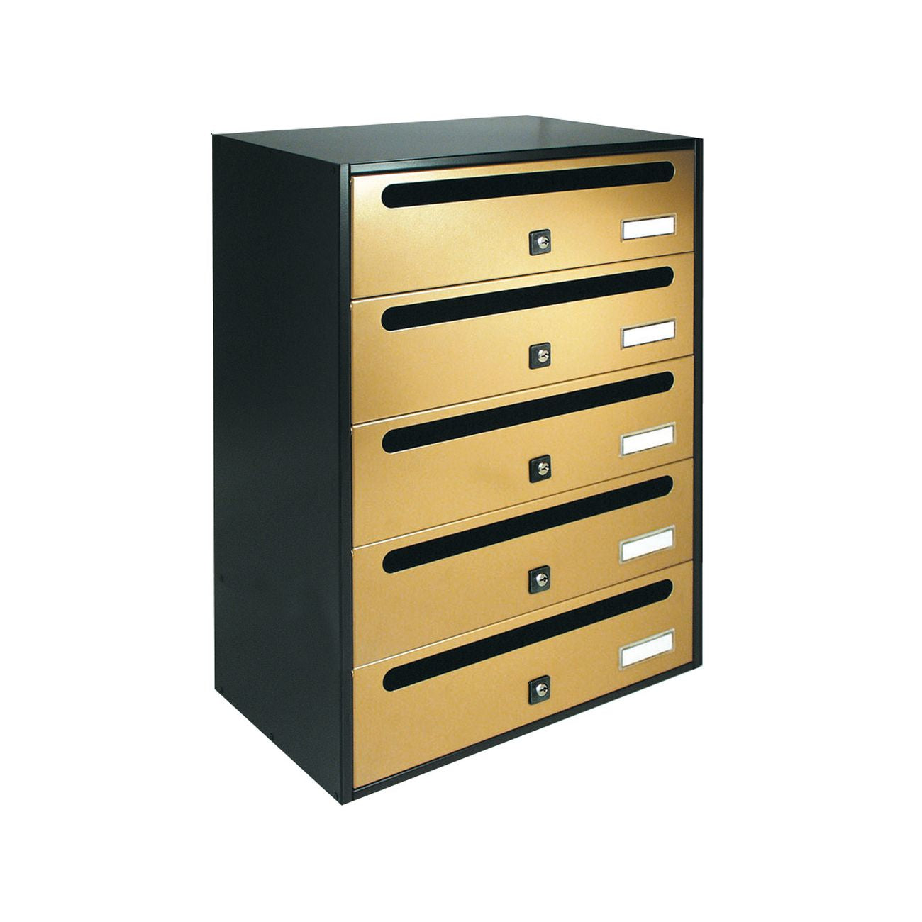 Alubox cassetta cubo/r a 5 posti oro