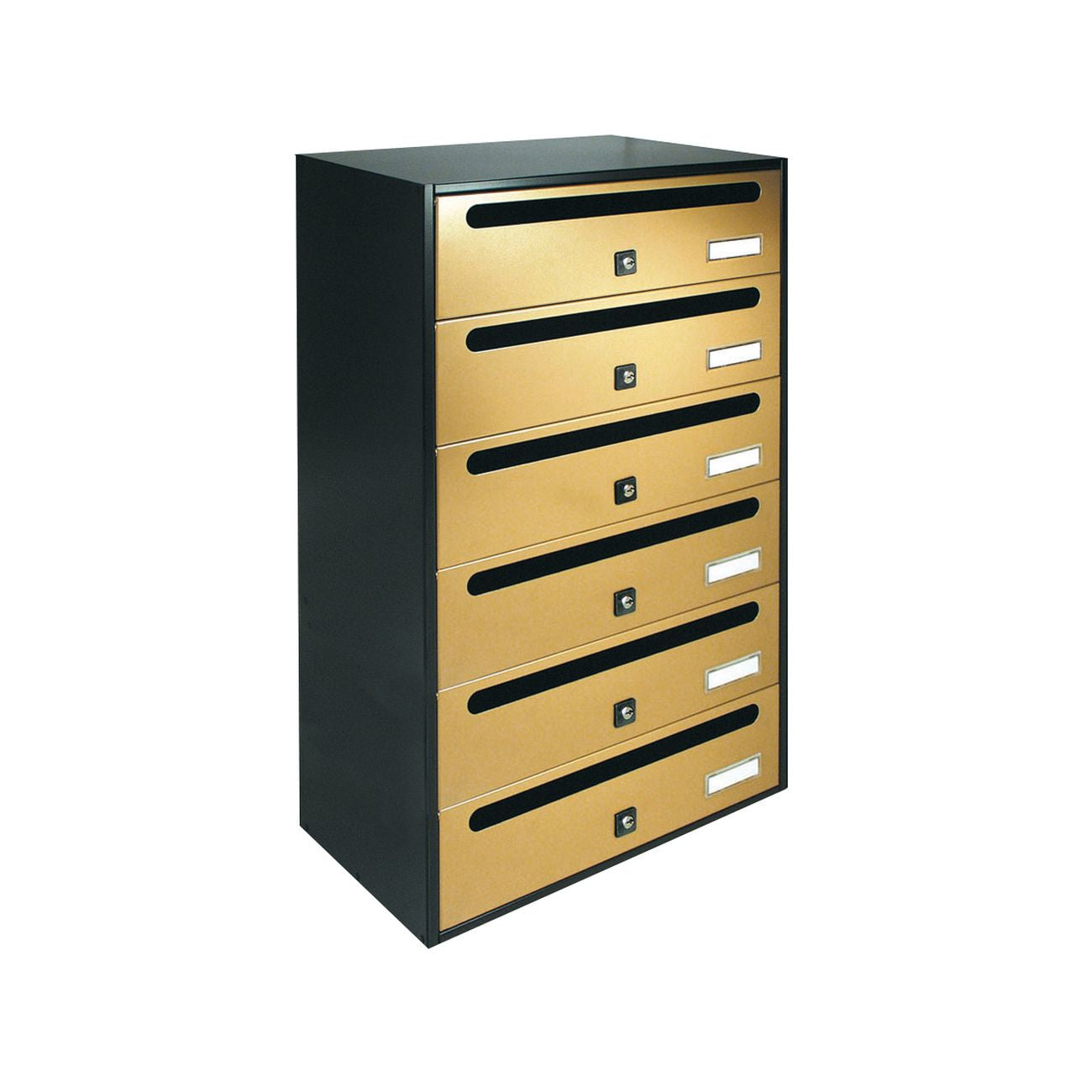 Alubox cassetta cubo/r a 6 posti oro