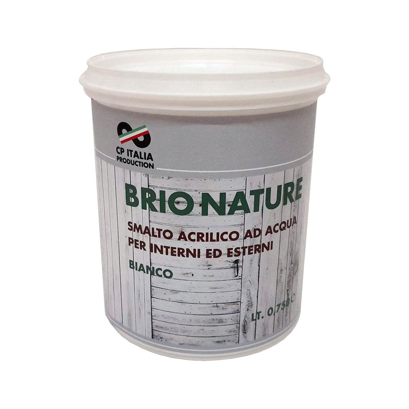 Smalto satin.allacqua brionature bianco  lt.0,375 - 6 pz