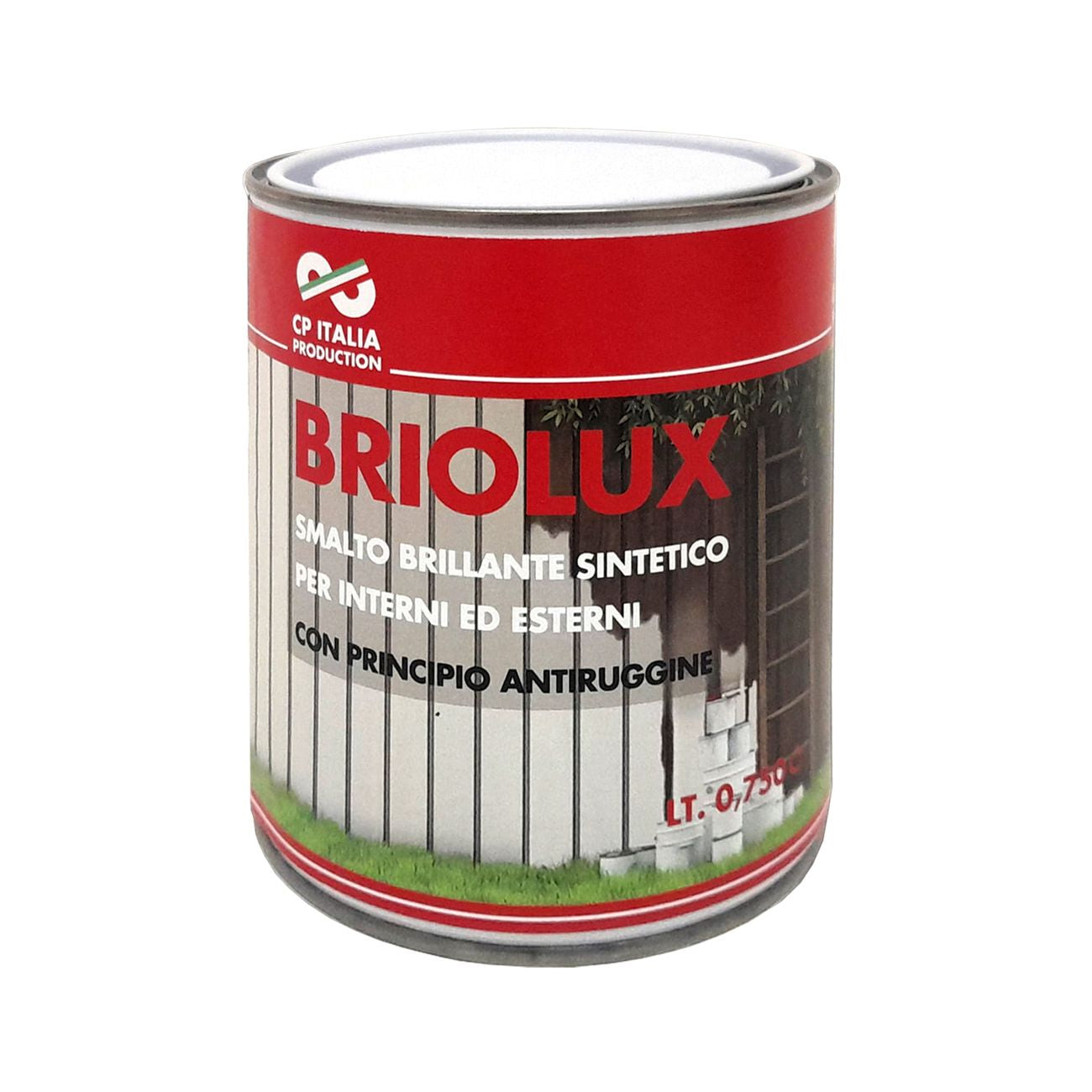 Smalto briolux lt.0,750 bianco - 6 pz