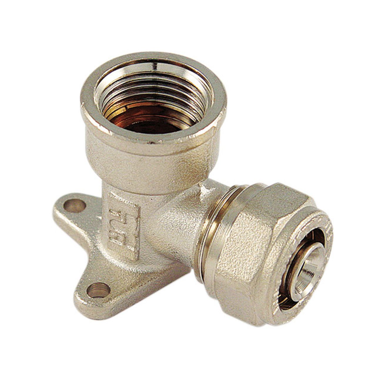 Gomito f.16x1/2 con flangia x multistrato - 10 pz