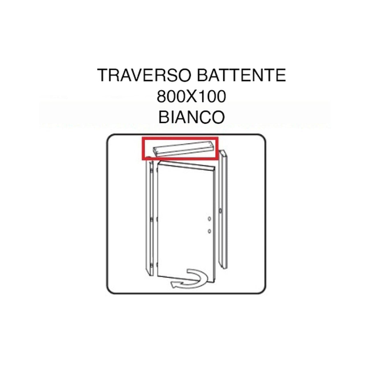 Zz-traverso battente x porta microtec frassino/bianco 210x70