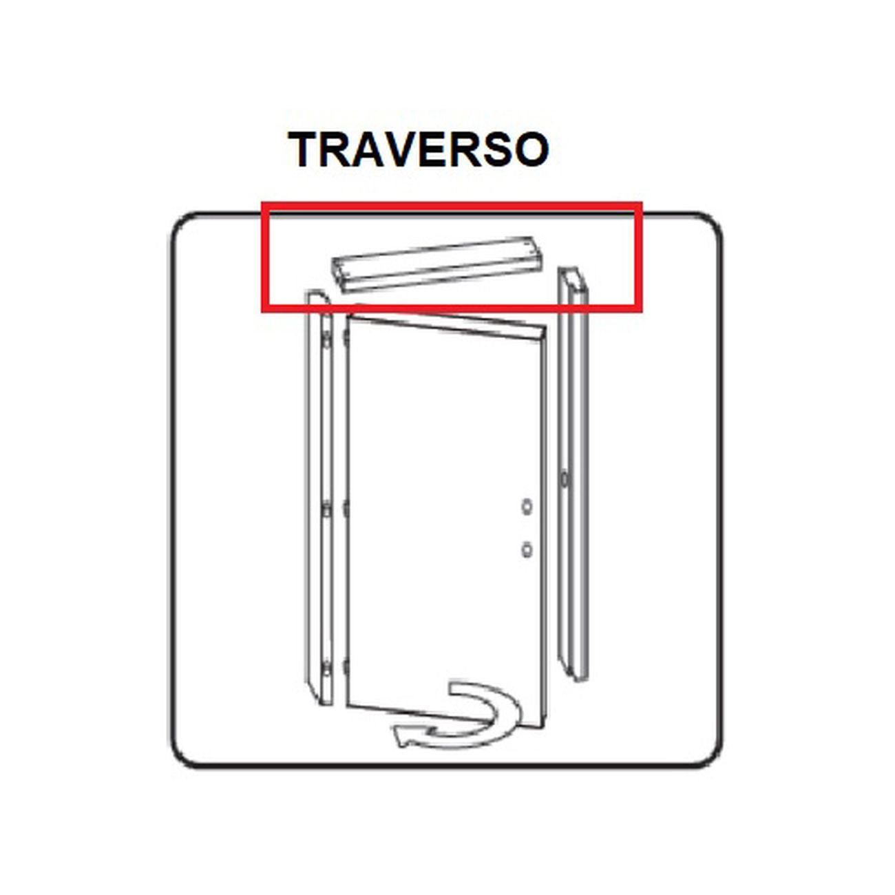 Zz-traverso battente x porta mod.microtec rovere grigio 210x80