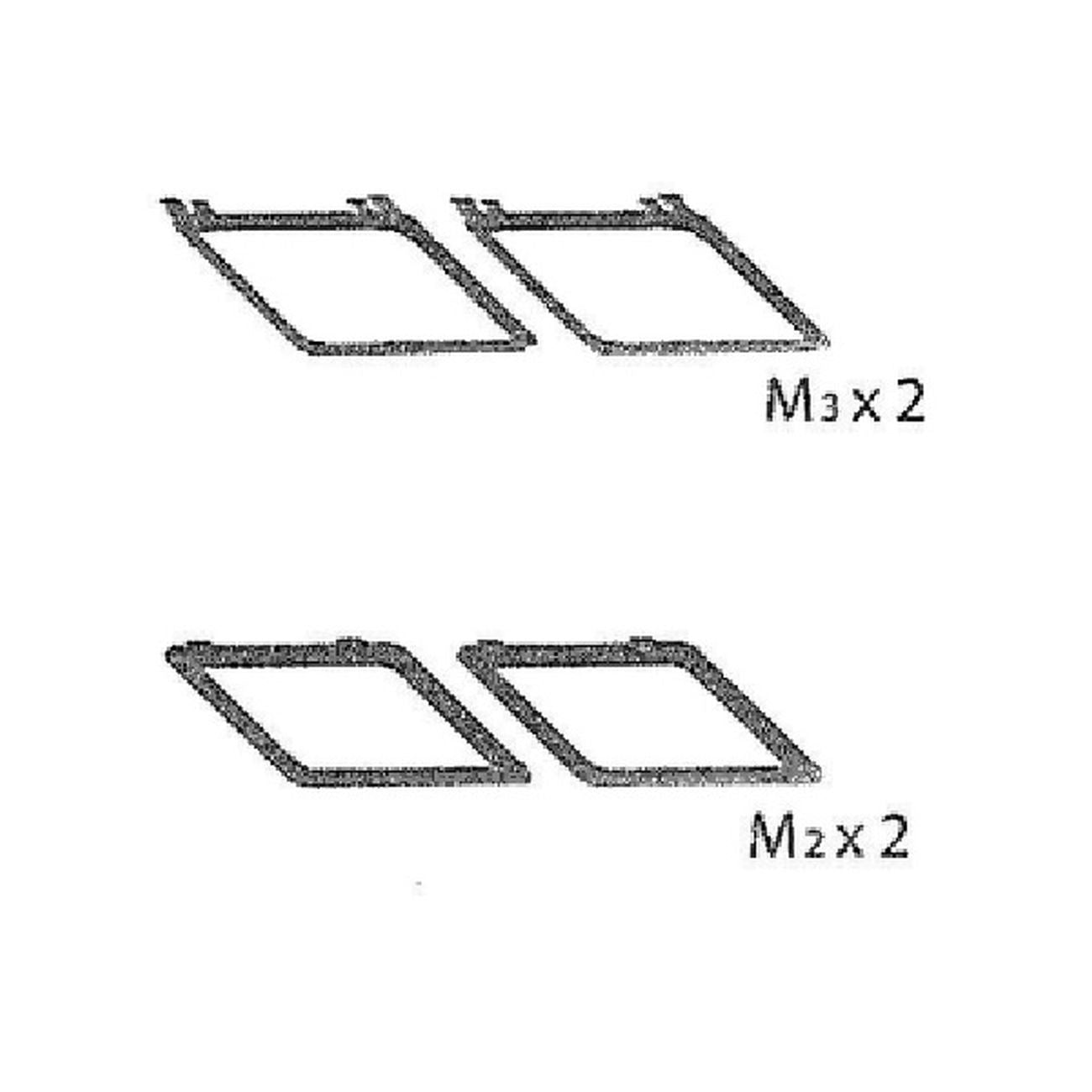 Zz-cornice m2+m3 x pattumiera 2 ante cm. 68x37x90h