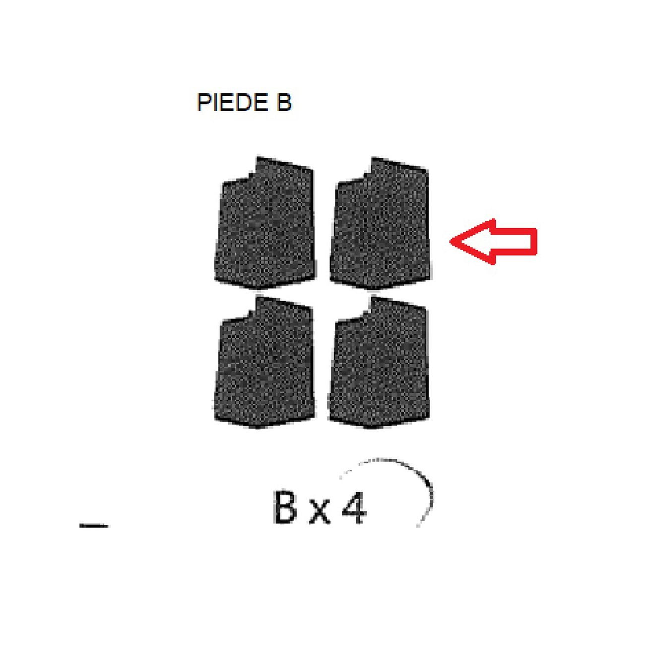 Zz-piedino b x pattumiera 2 ante cm. 68x37x90h